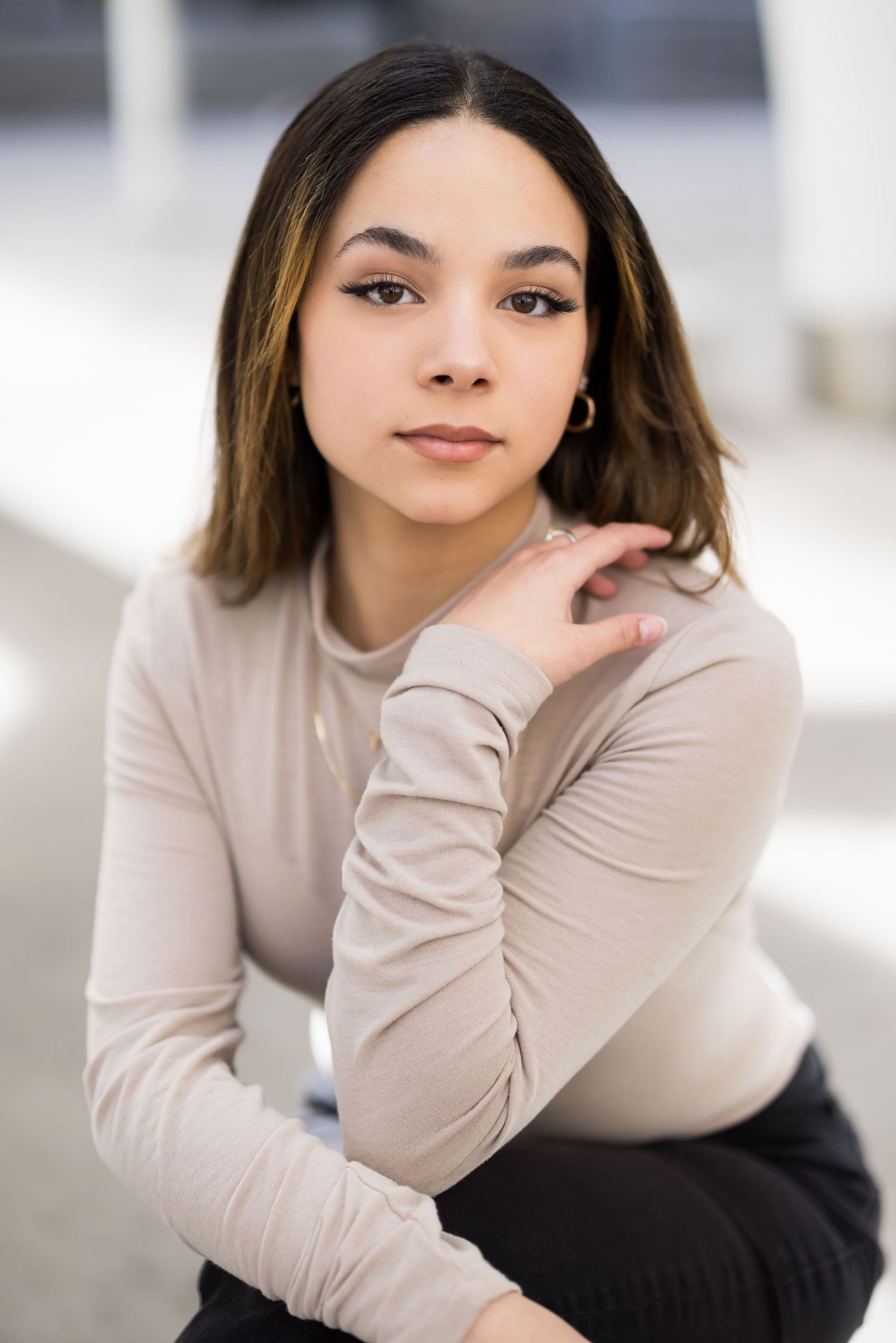 Utah senior photography session for high school girl with minimal styling
