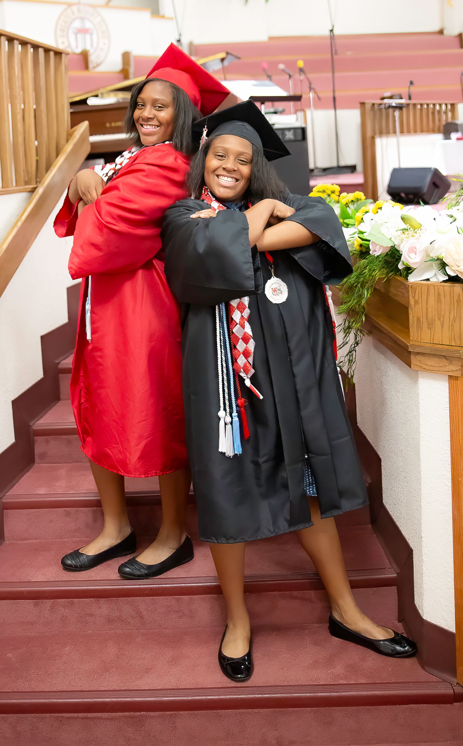 Oklahoma senior graduation portrait by R&T Photography with cap and gown
