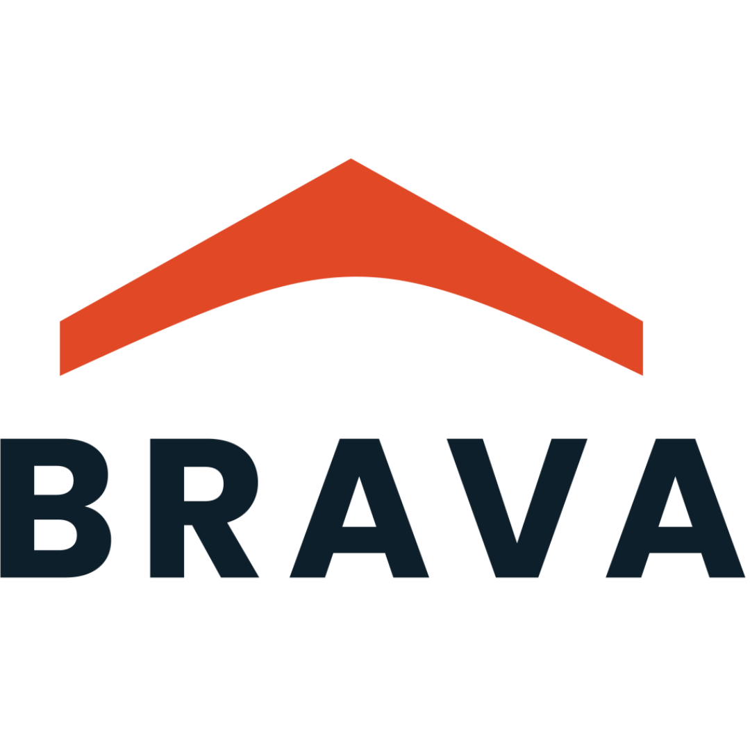 Brava Roof Tile company logo in dark blue text.