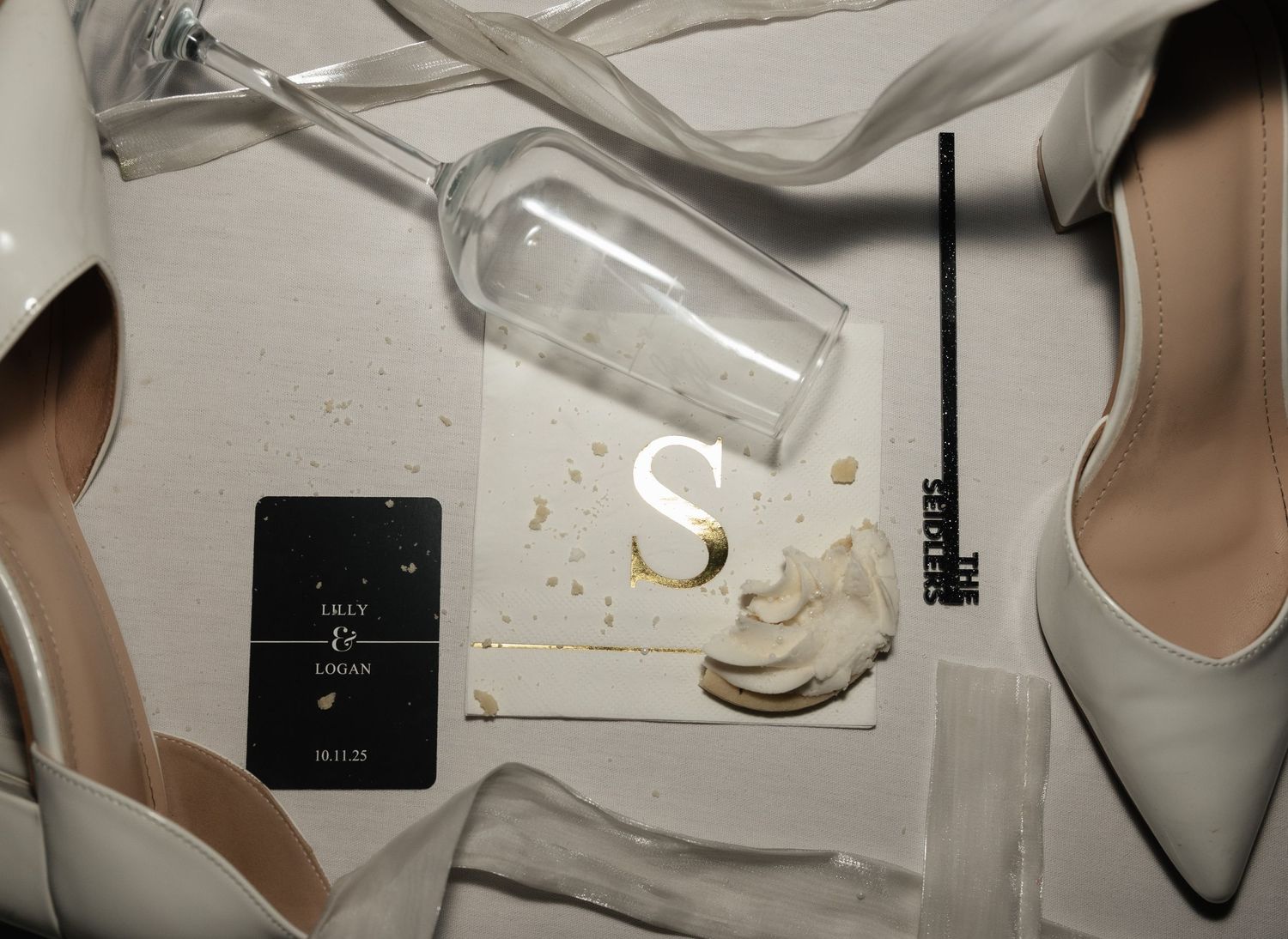 Minimalist still life composition with glass bottles and laboratory equipment.