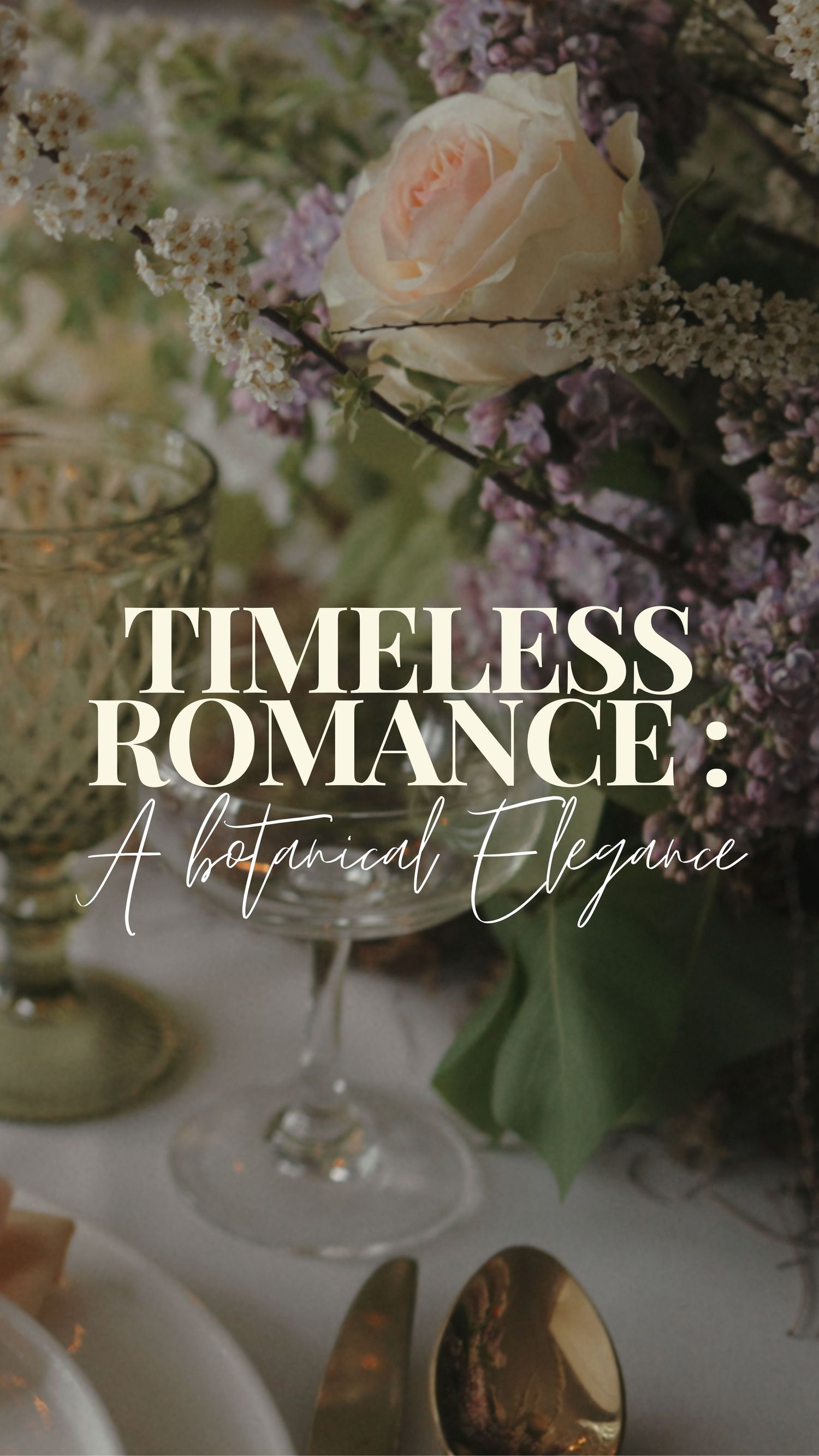 Romantic floral wedding decor with soft pink roses and delicate white blossoms on an elegant table setting.