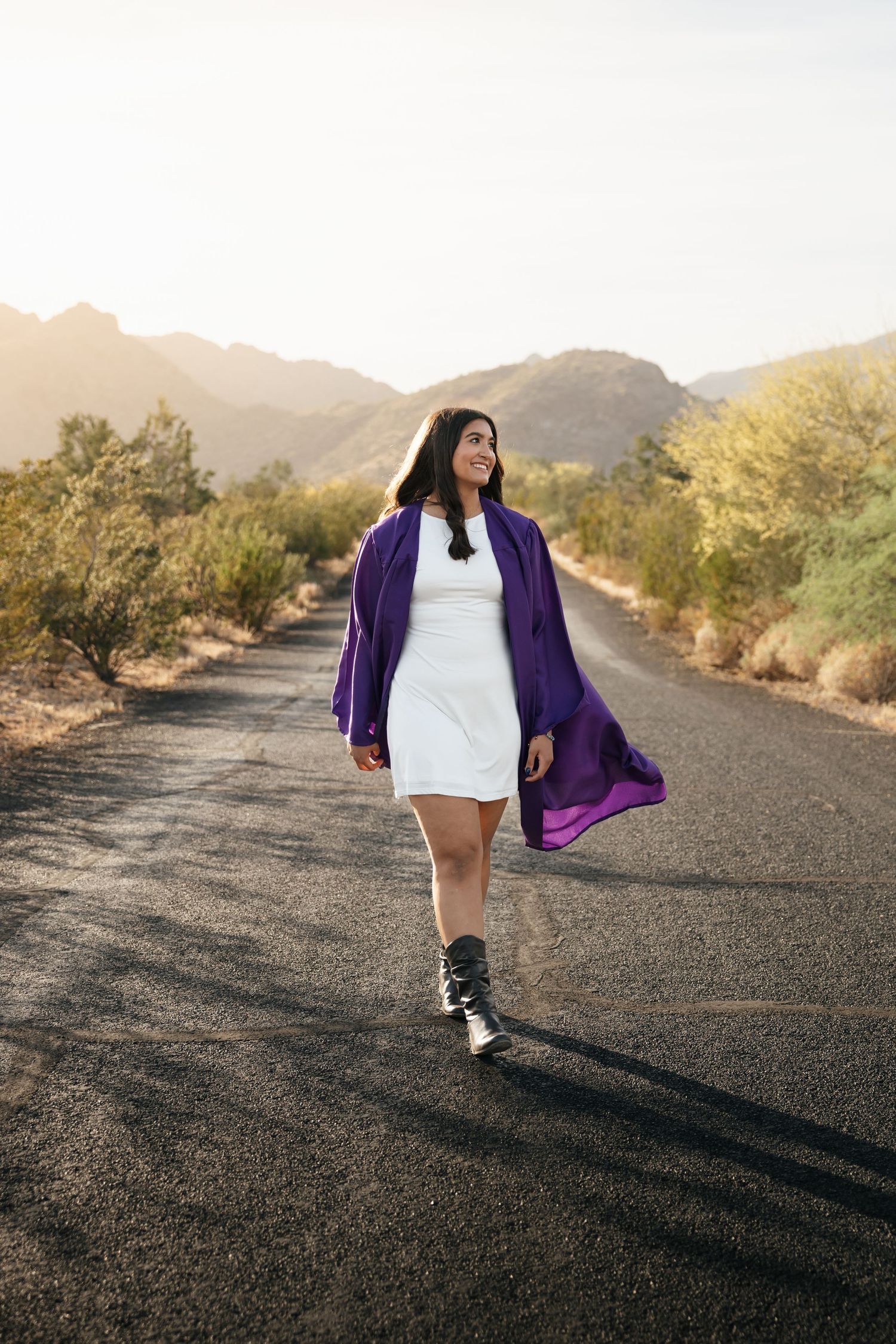 Senior high school graduation session in the White Tank Mountains!