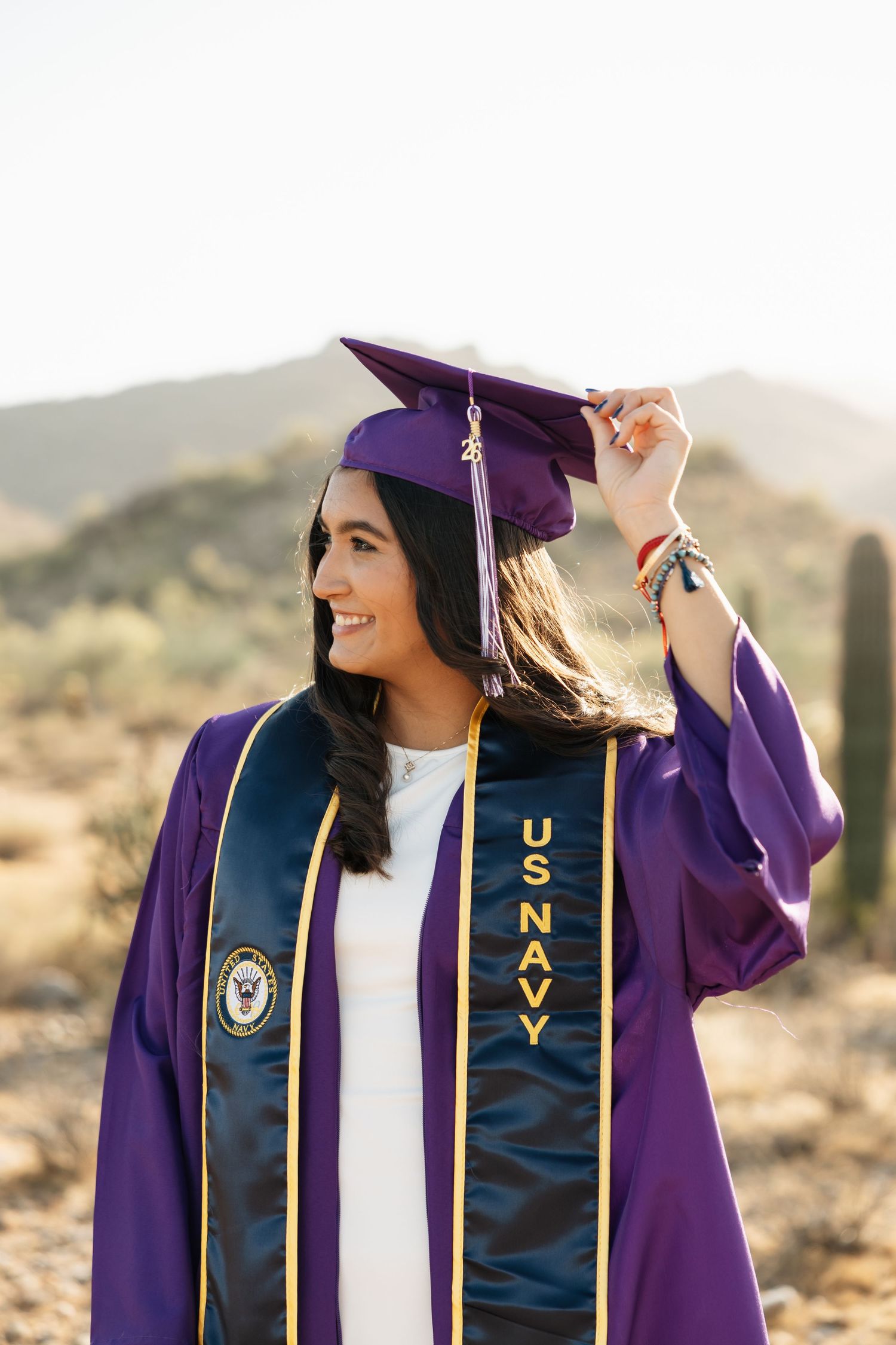 Senior high school graduation session in the White Tank Mountains!