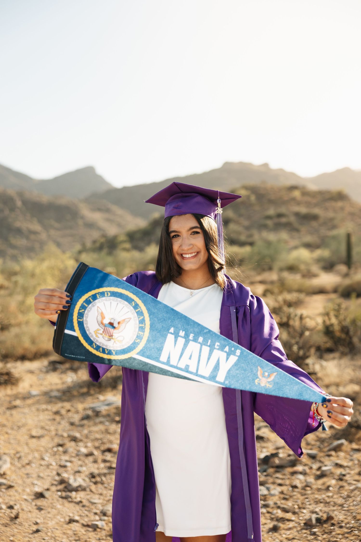 Senior high school graduation session in the White Tank Mountains!