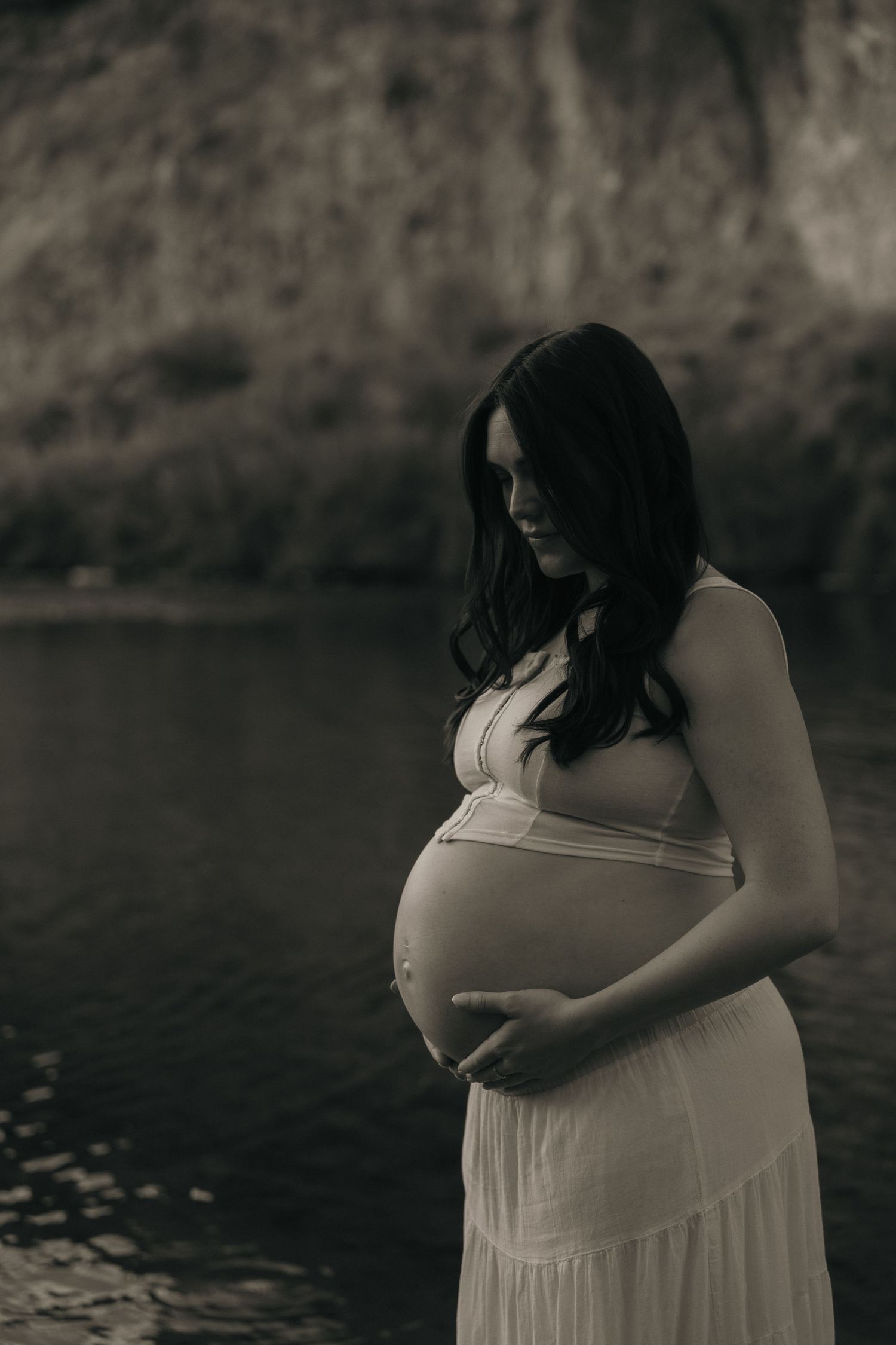 Couples / small family maternity session at the Salt River!