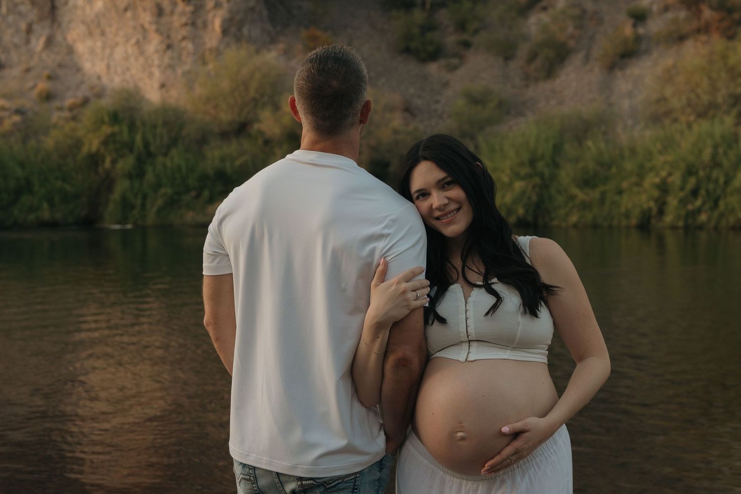 Couples / small family maternity session at the Salt River!