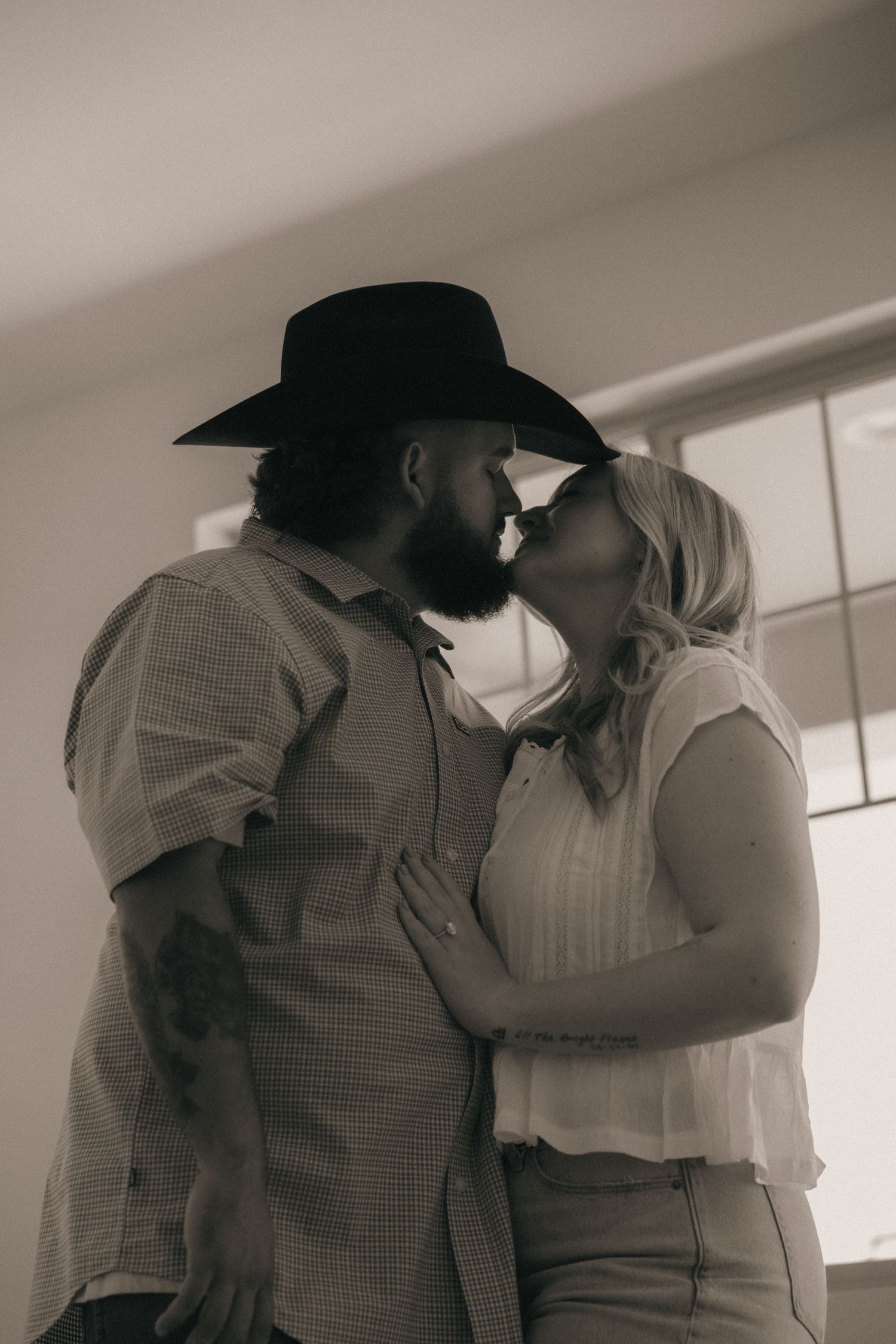 Couples photo from an in-home session!