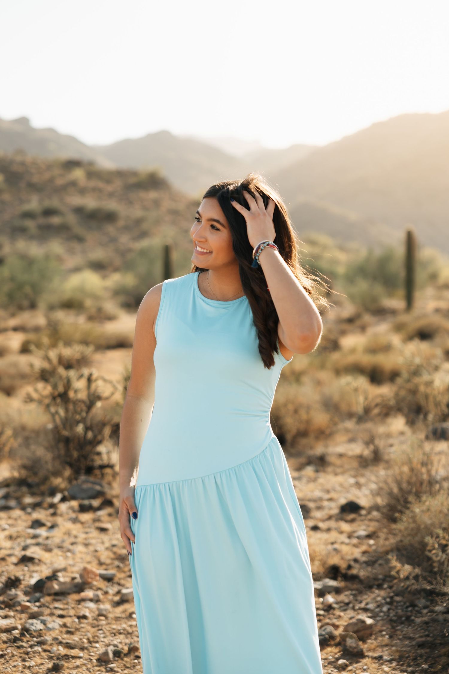 Senior high school graduation session in the White Tank Mountains!