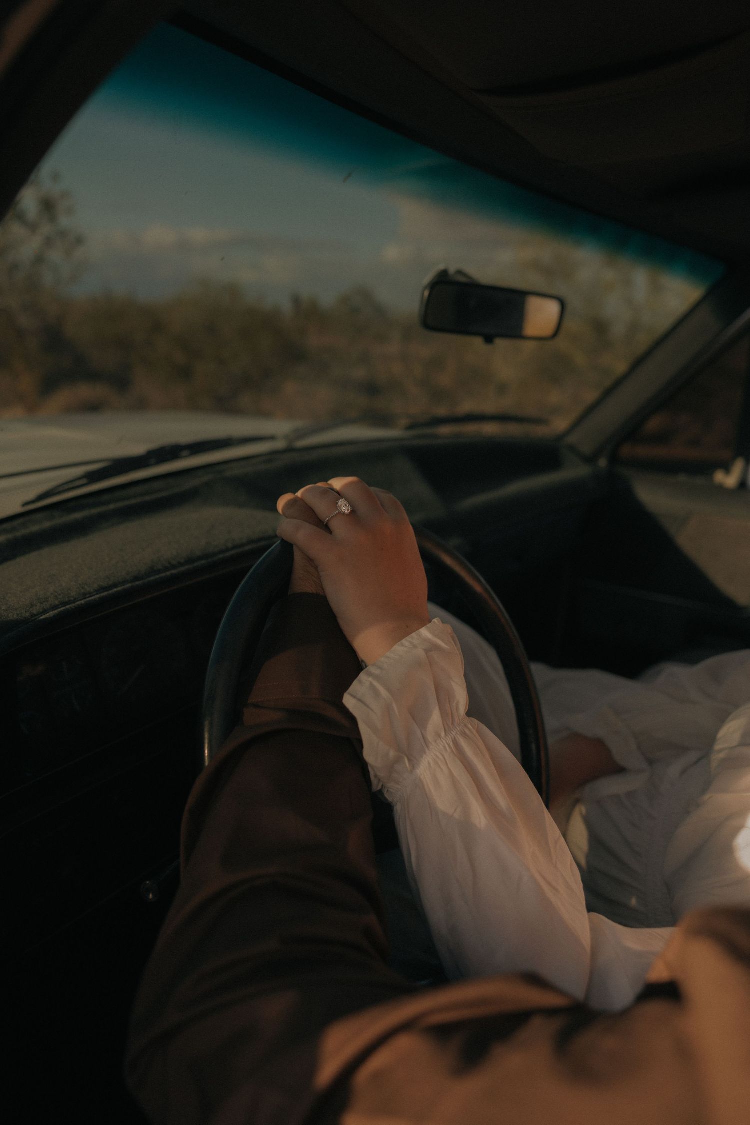 Couples, western-inspired session in the White Tank Mountains!