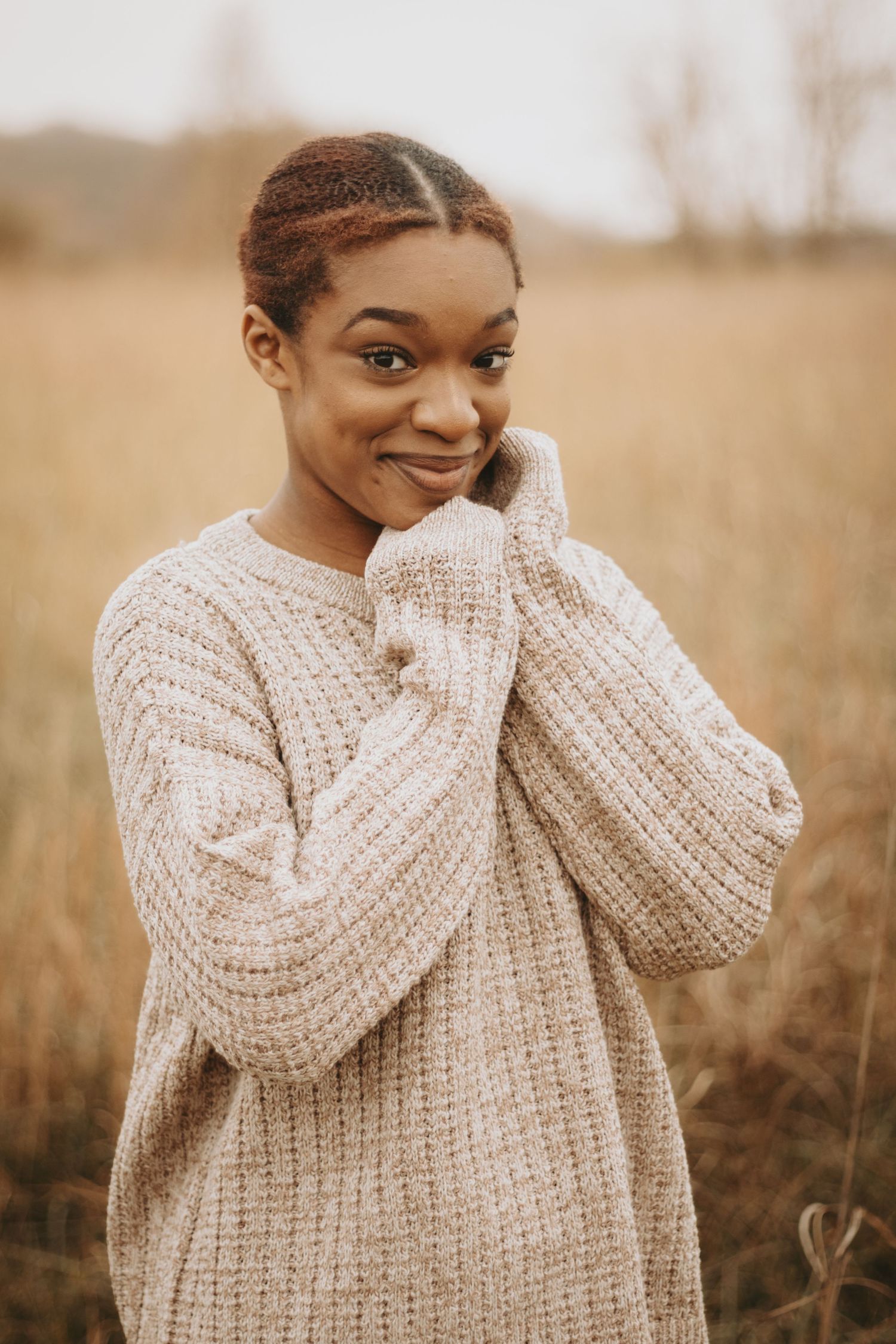 Outdoor headshot with soft natural light in Northwest Arkansas