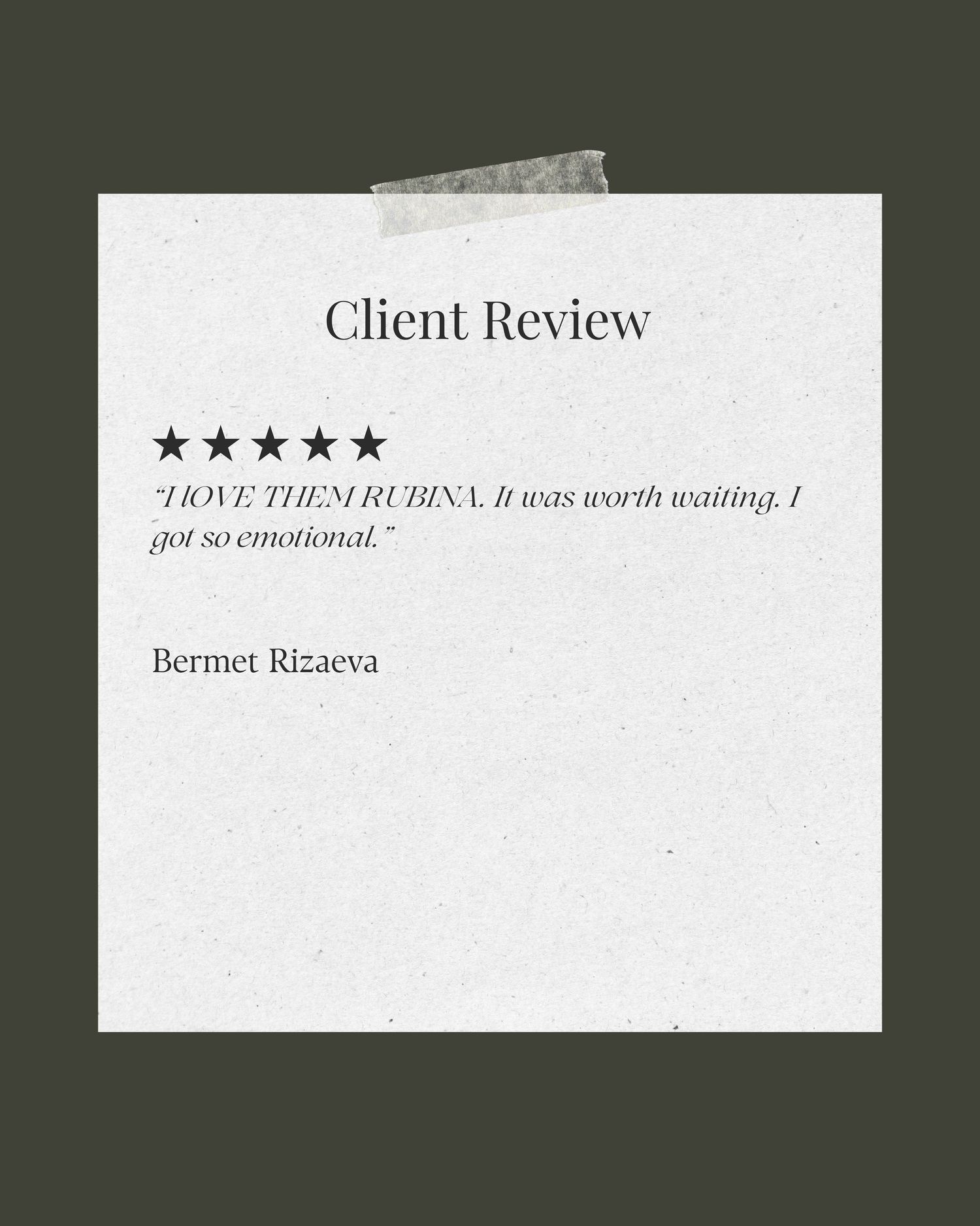 review , testimonials