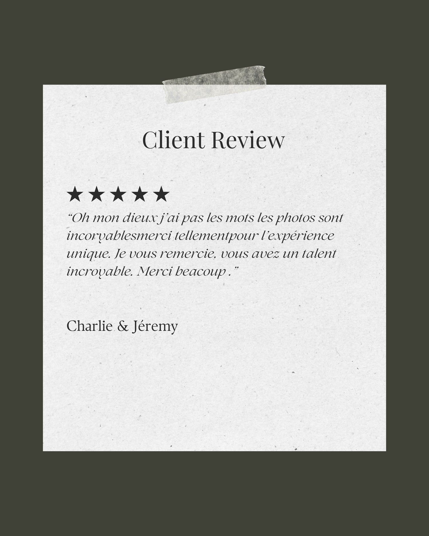 review , testimonials