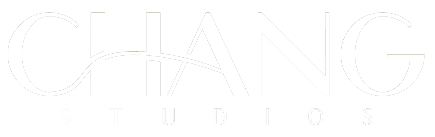 Chang Studios logo in white text on white background.
