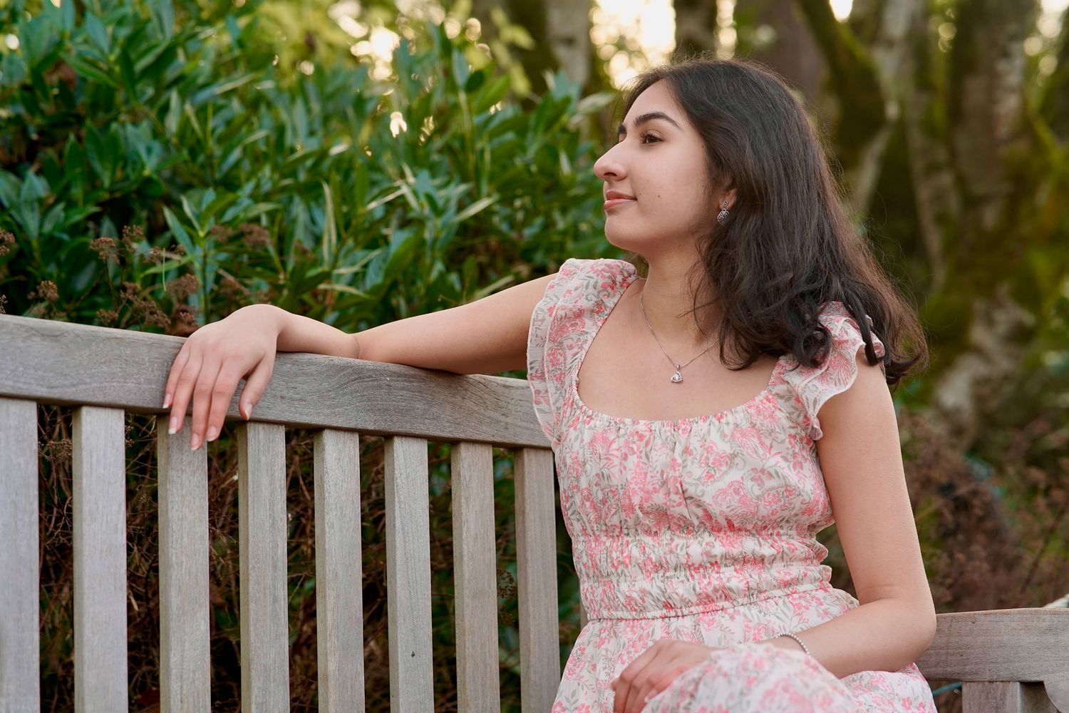 High school senior posing for natural-light senior portraits in Port Townsend, Washington