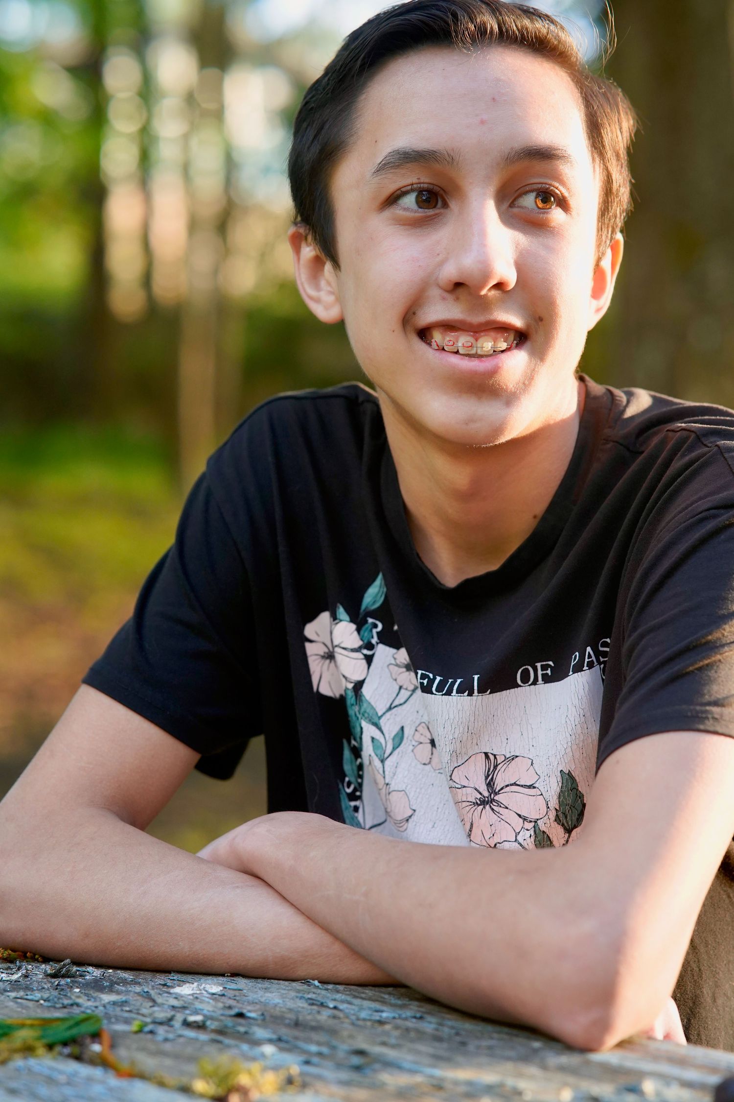 High school senior posing for natural-light senior portraits in Port Townsend, Washington