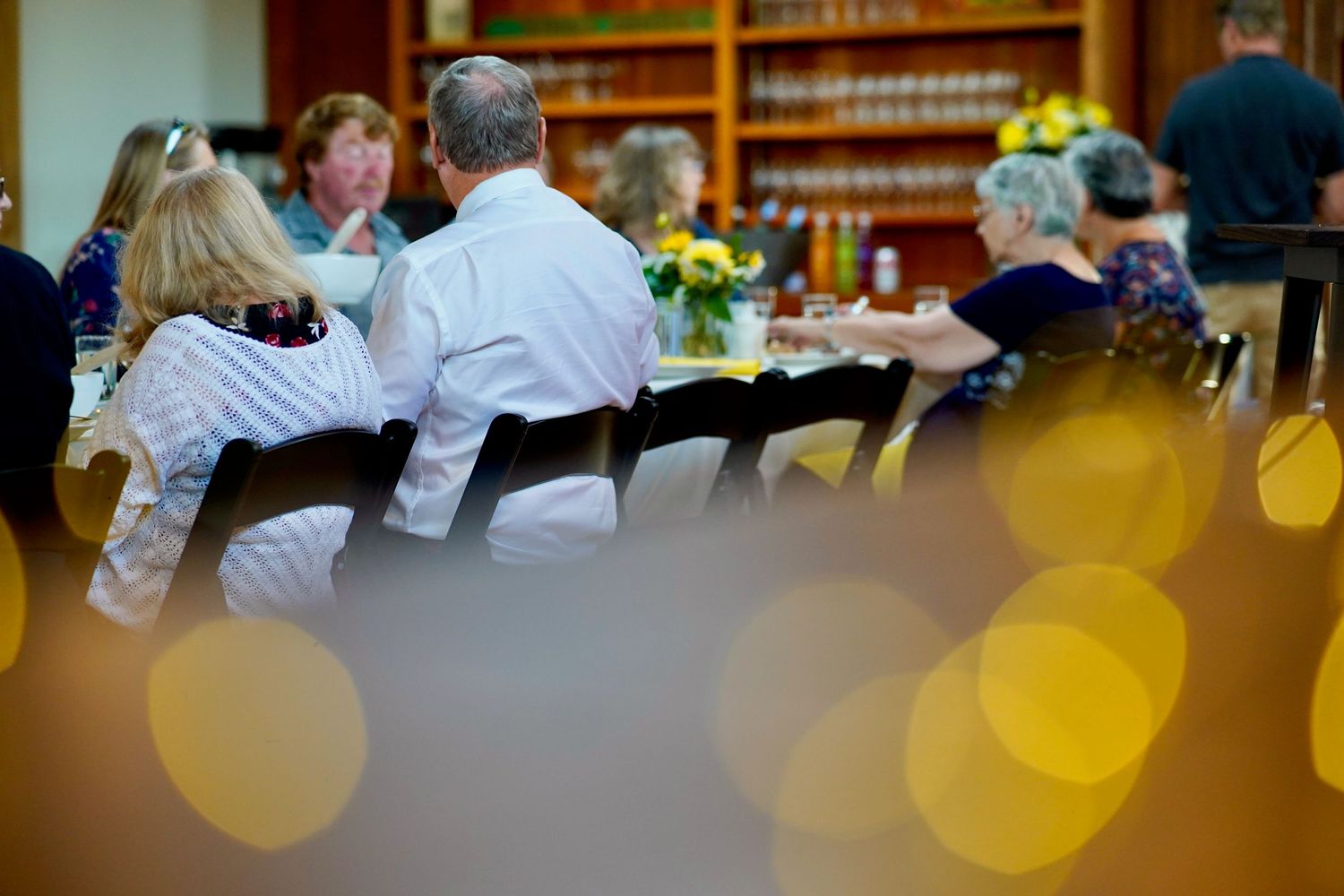 Family and friends gathered for a banquet and celebration in Port Townsend, Washington