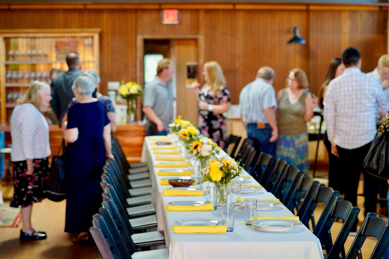 Family and friends gathered for a banquet and celebration in Port Townsend, Washington