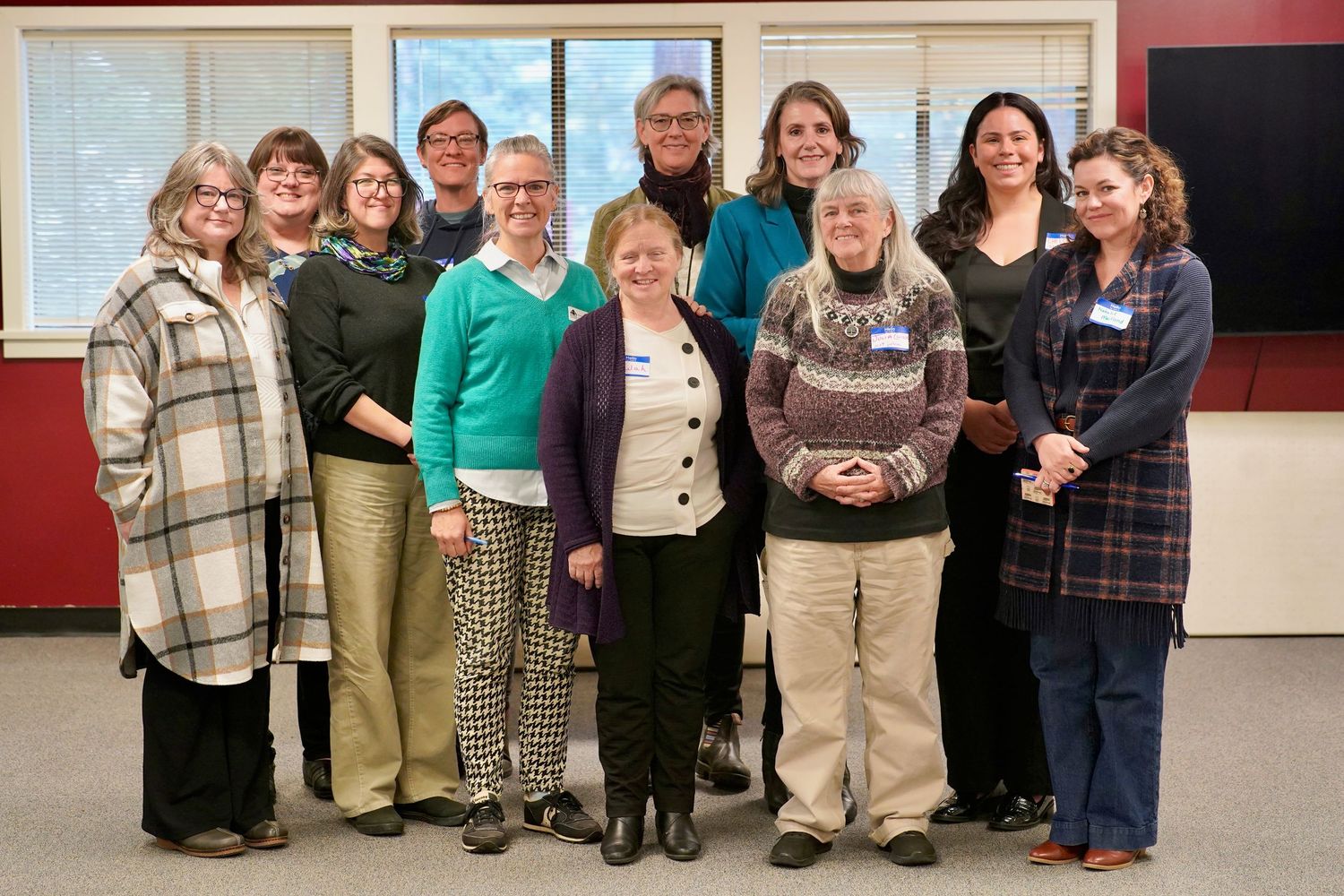 OlyCAP nonprofit staff and community members gathered for a meeting in Port Townsend, Washington