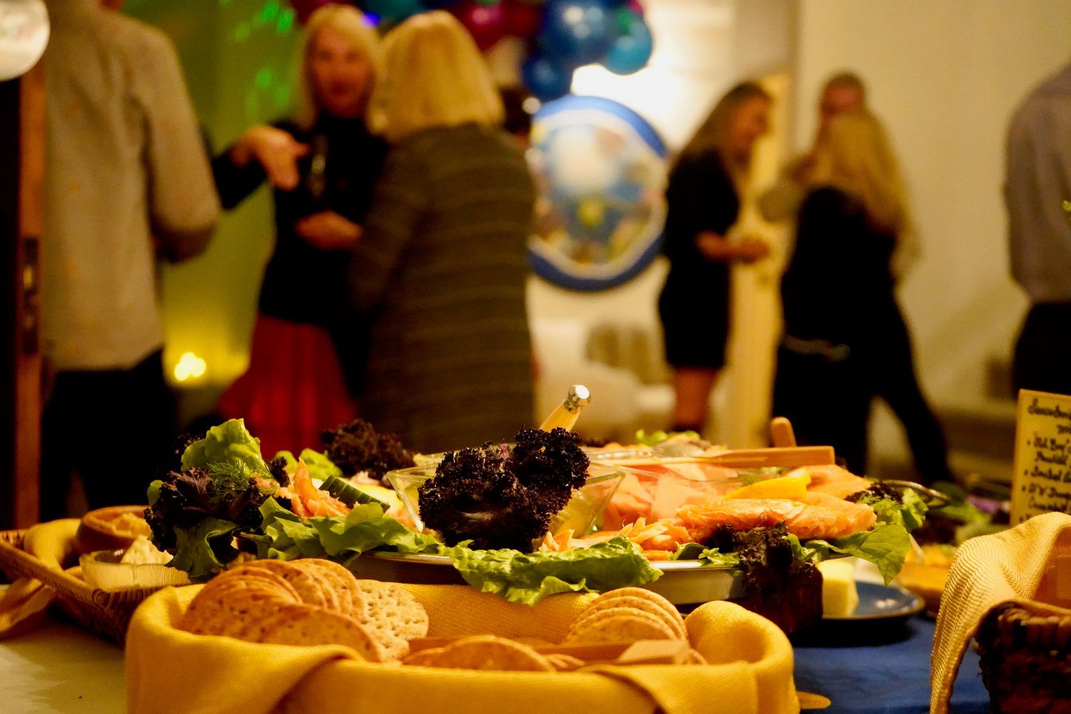 Family and friends gathered for a banquet and celebration in Port Townsend, Washington