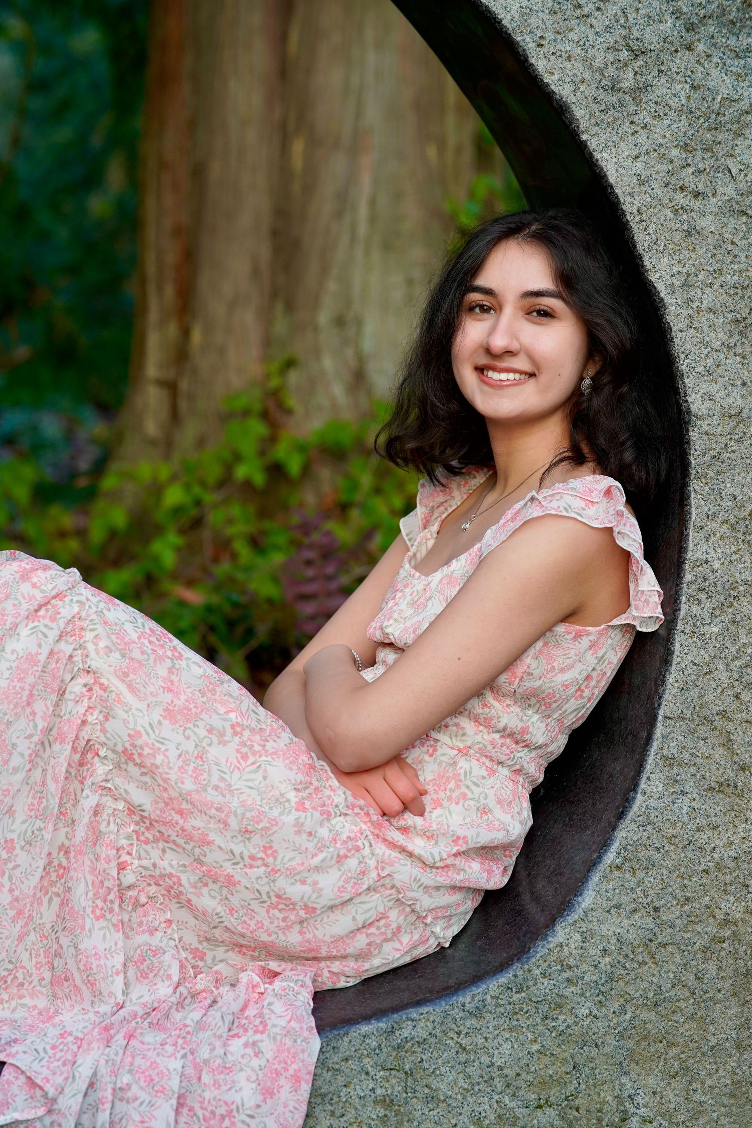 High school senior posing for natural-light senior portraits in Port Townsend, Washington