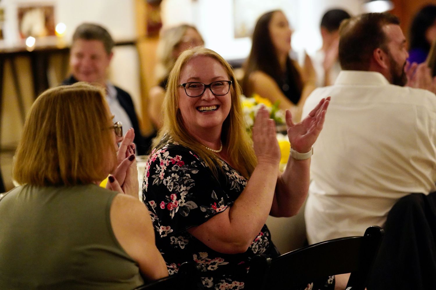 Family and friends gathered for a banquet and celebration in Port Townsend, Washington