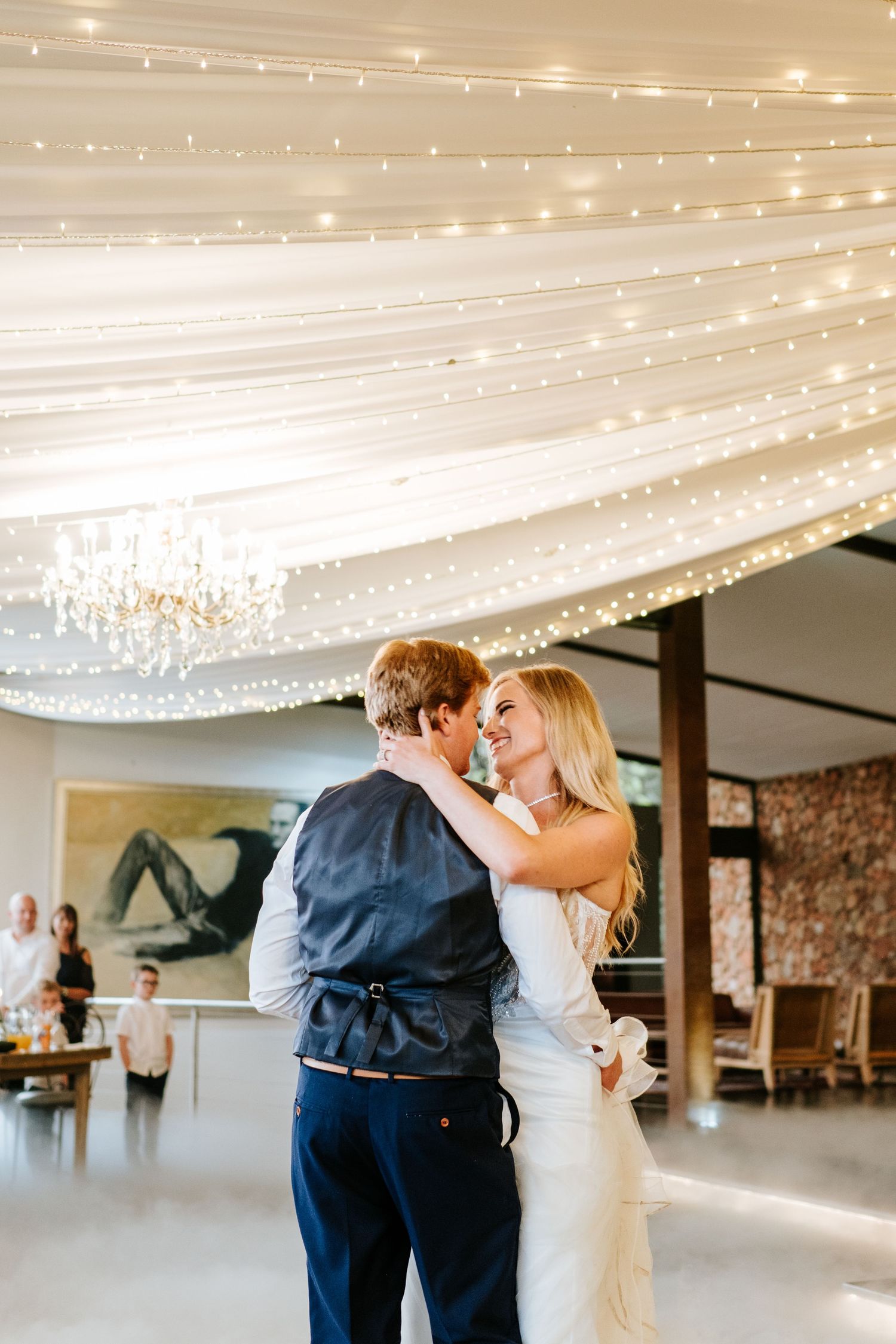 Romantic moment captured in their first dance