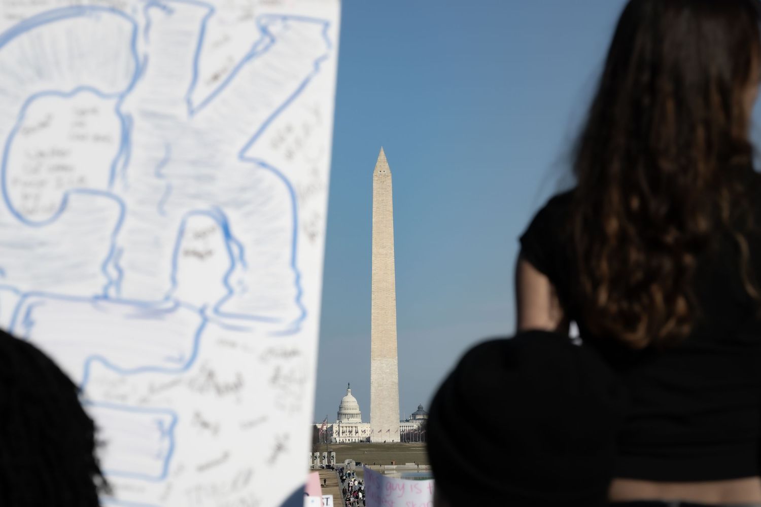 Washington, D.C. — February 27, 2026
Students gather near the Lincoln Memorial during the ICE Walkout.