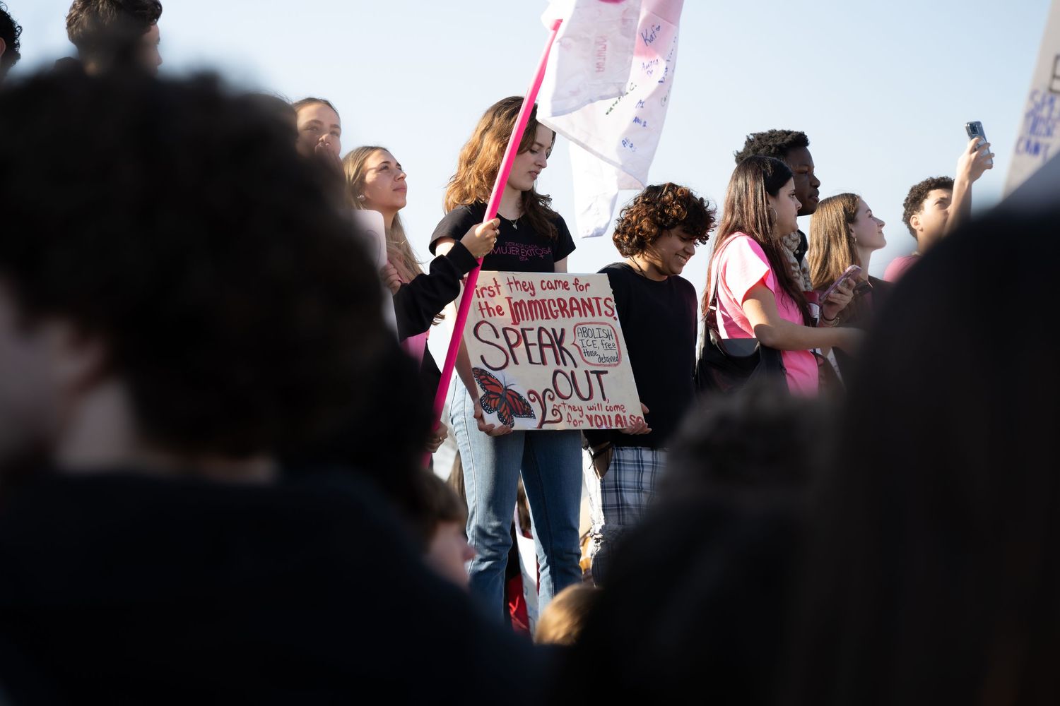 Washington, D.C. — February 27, 2026
Student holding anti-ICE sign.