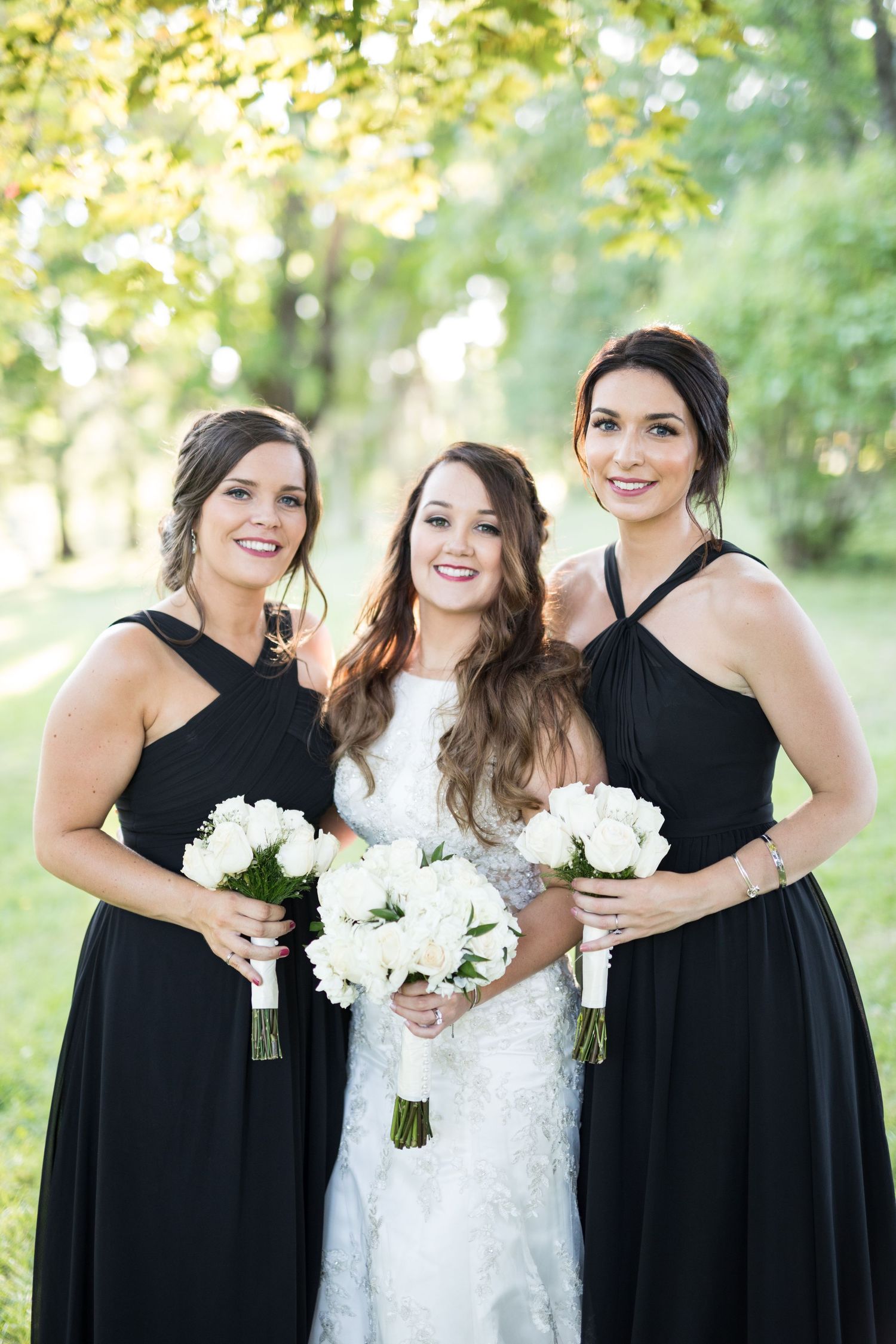 Portrait of bride and her bridesmaids