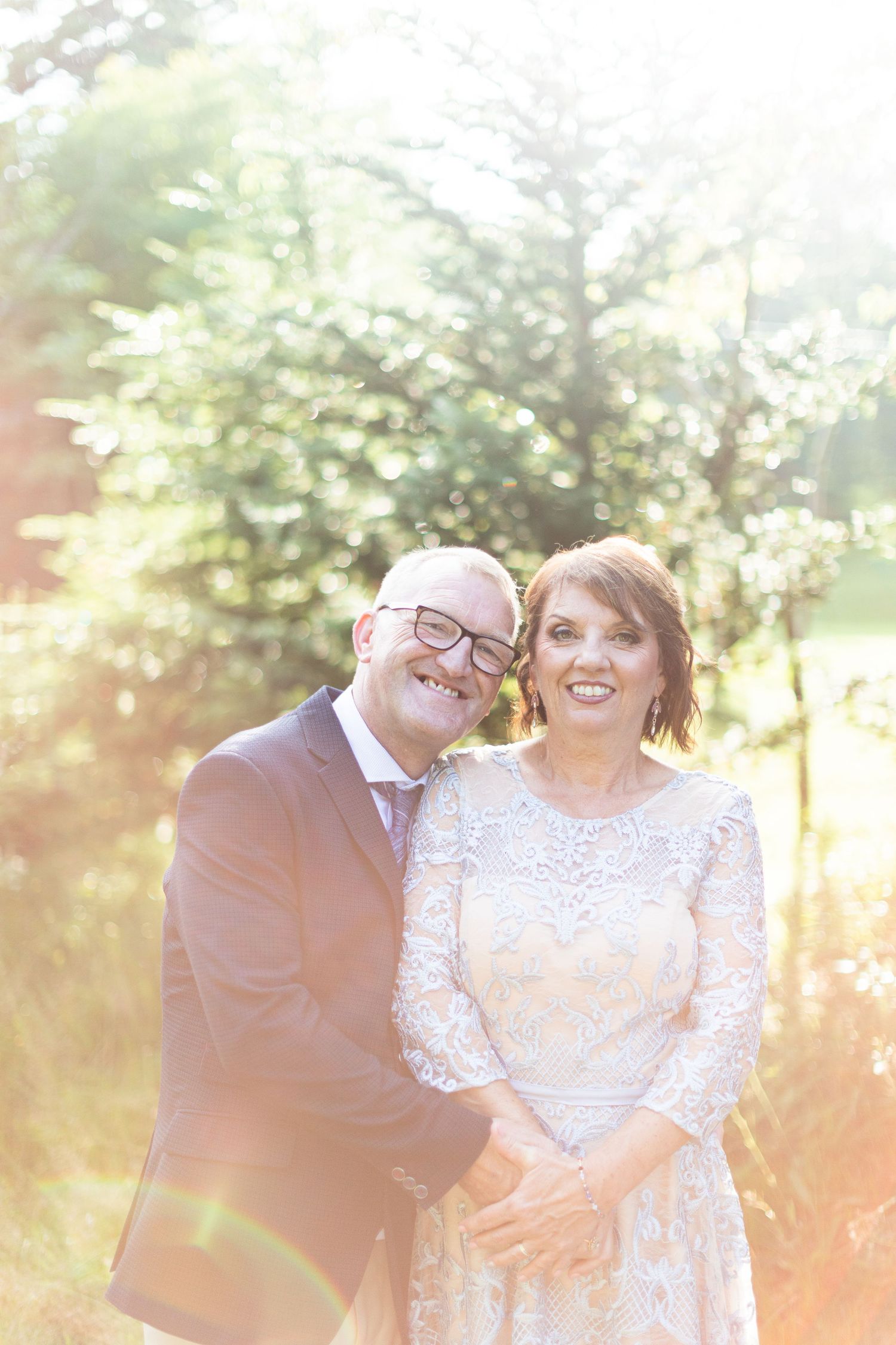 Portrait of a wedding couple