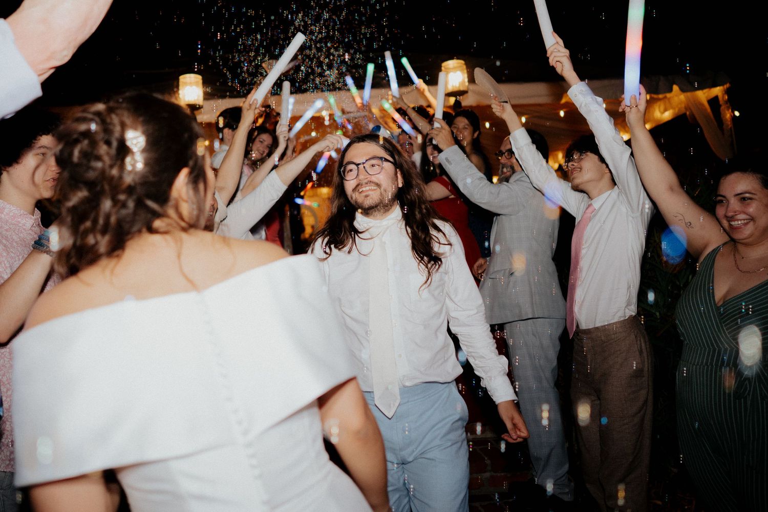 Fun Send off at Casa Feliz Wedding Venue