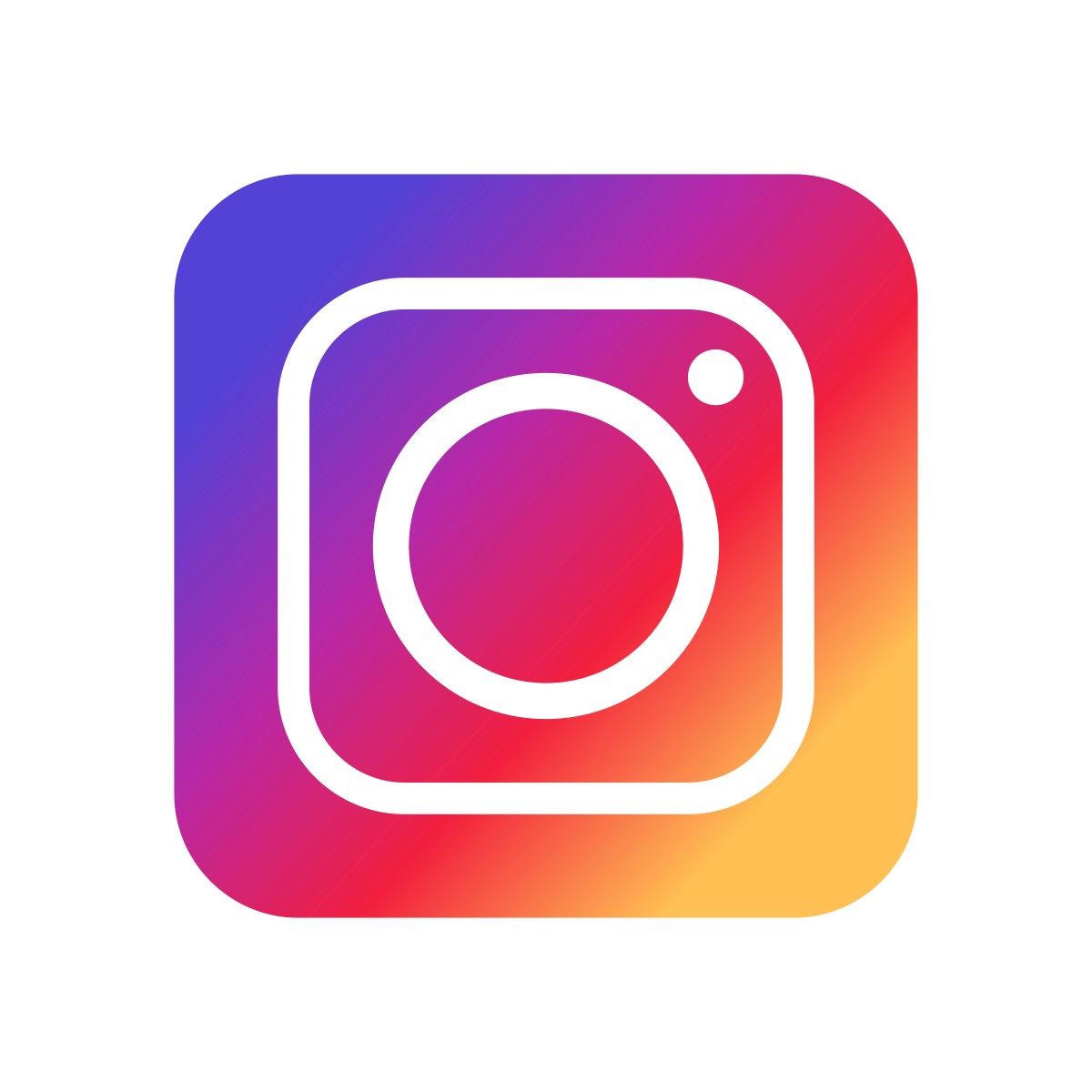 Instagram social media app logo icon with colorful gradient purple pink and orange design.