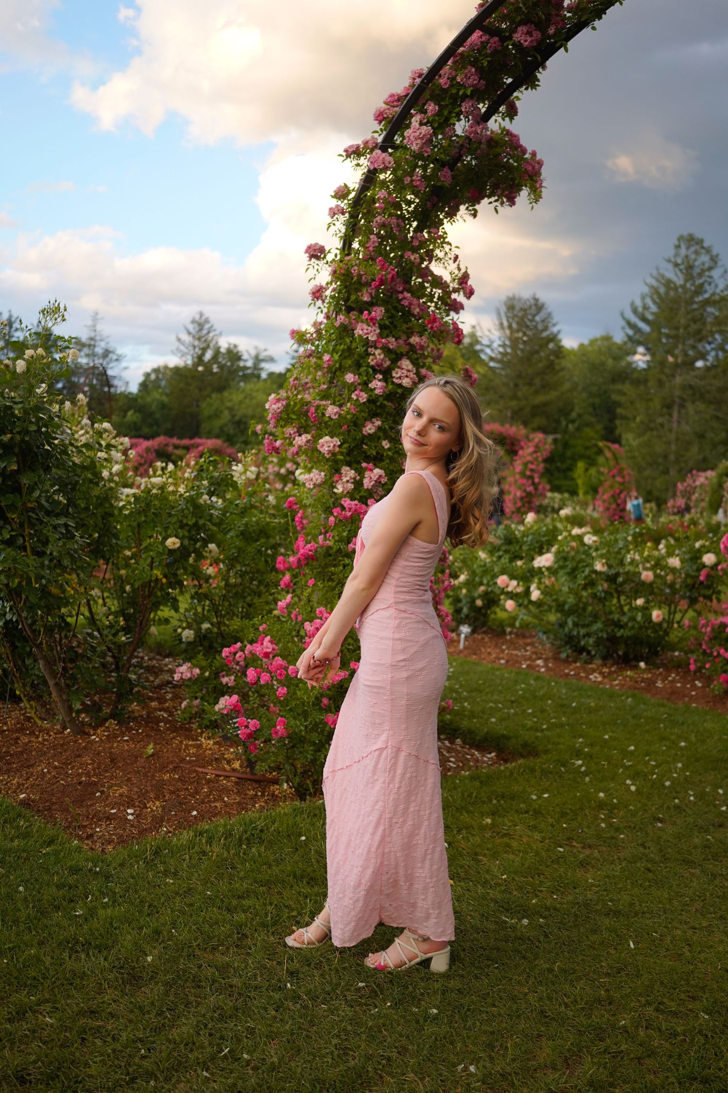 Senior portraits through Elizabeth Park in Hartford