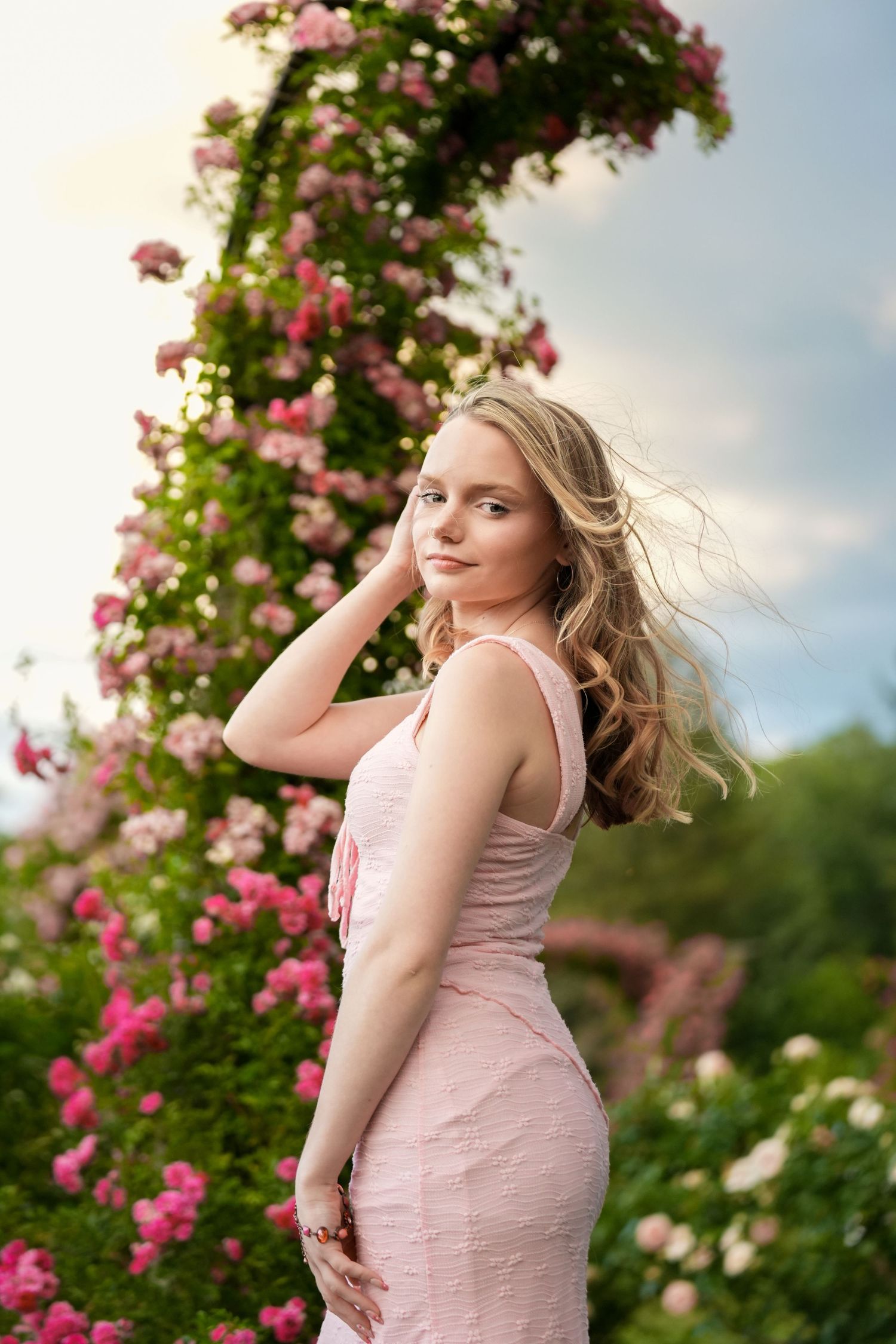 Natural outdoor portraits at Elizabeth Park in Connecticut