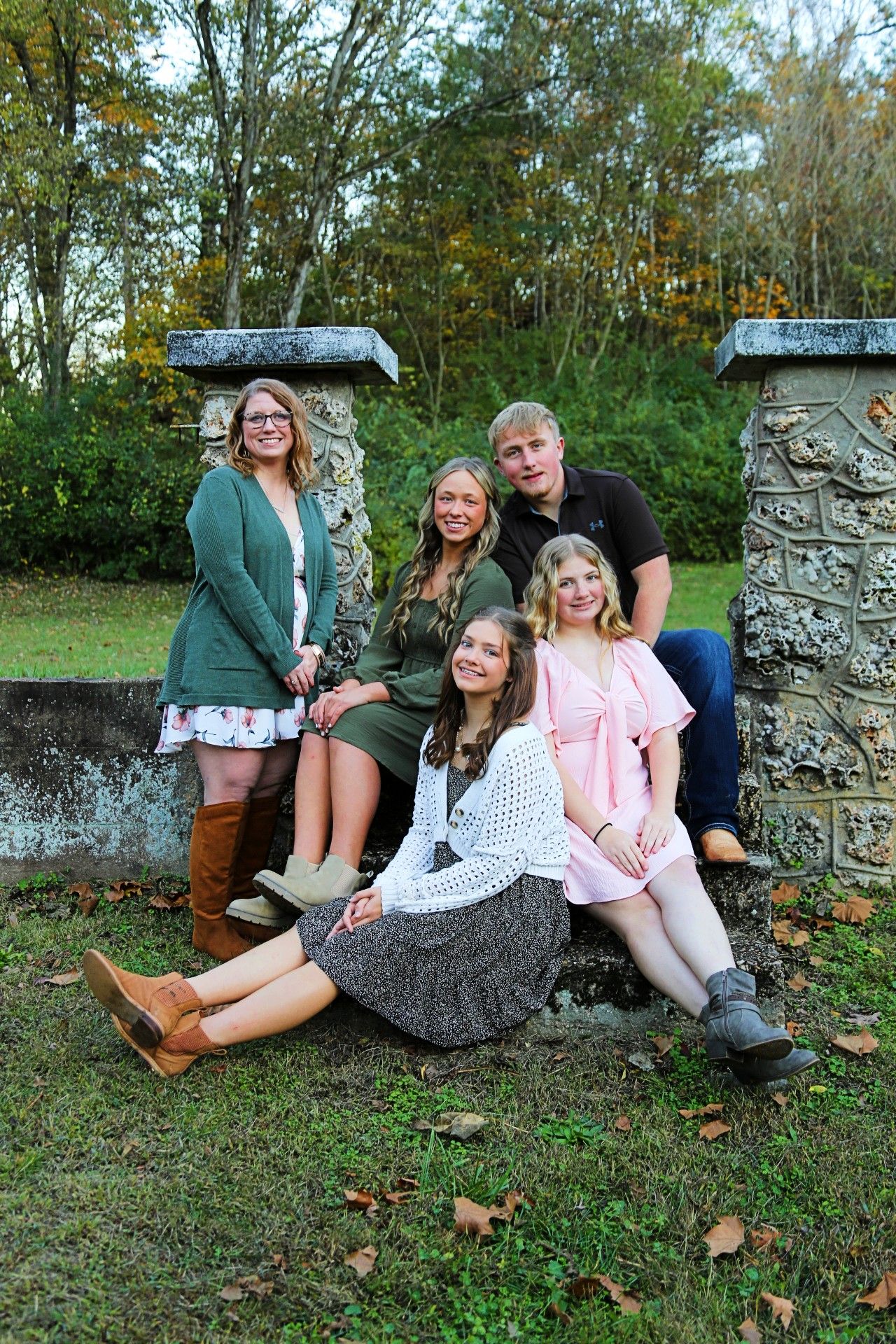 A family enjoying their day together.