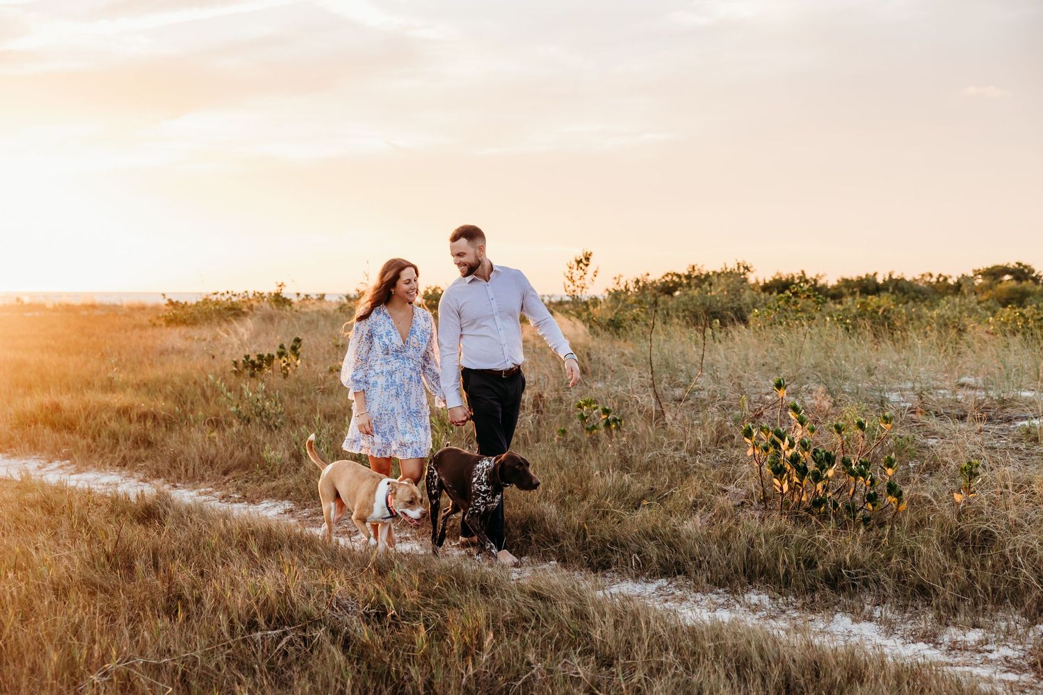 couples with dogs, fun, beach