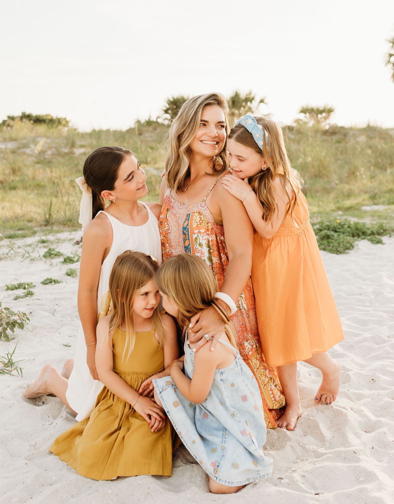 cuddling family photoshoot