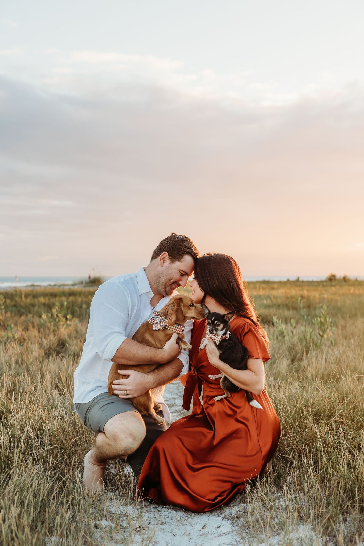 couples with dogs, dog photoshoot