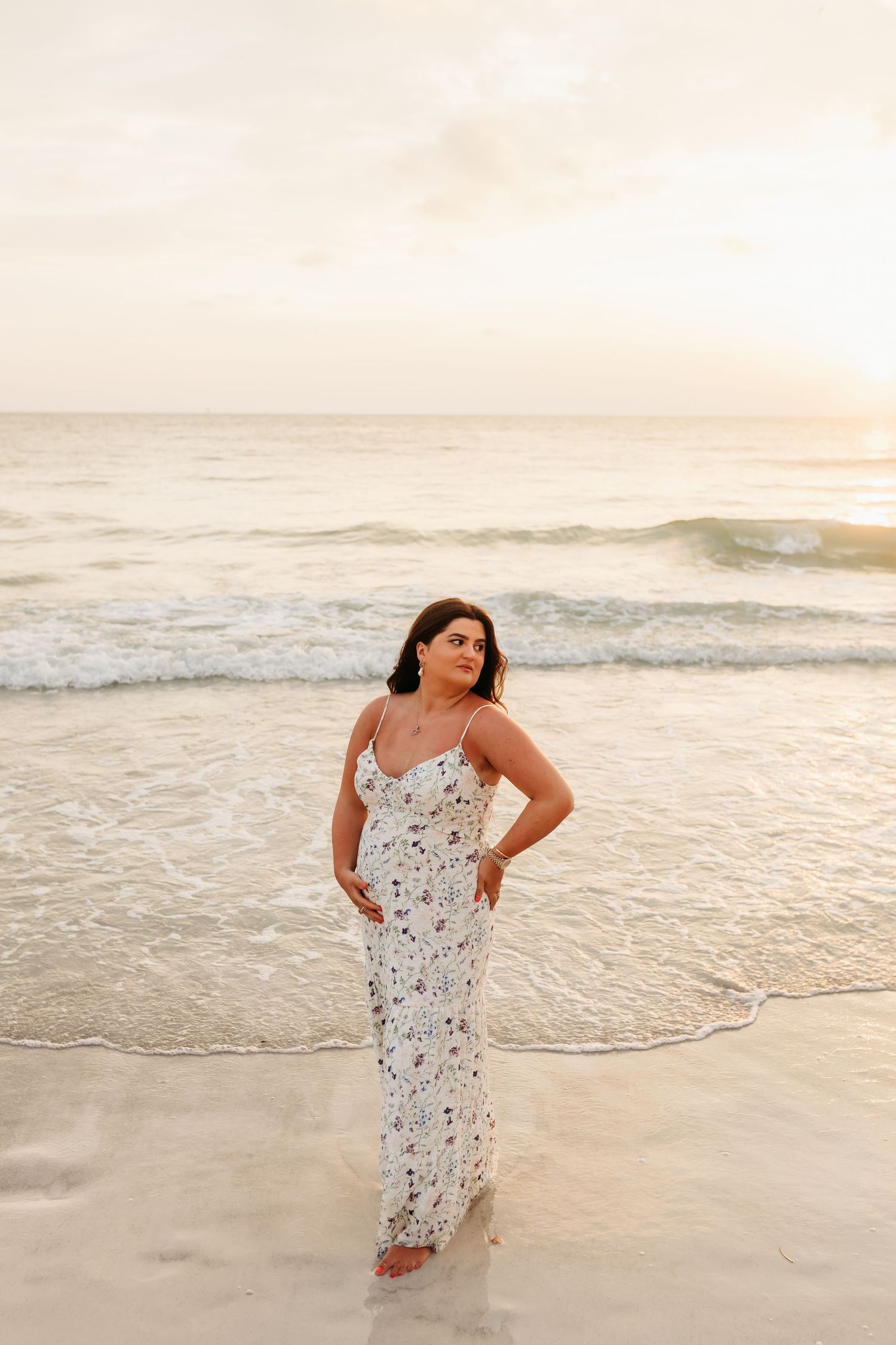 maternity photoshoot beach