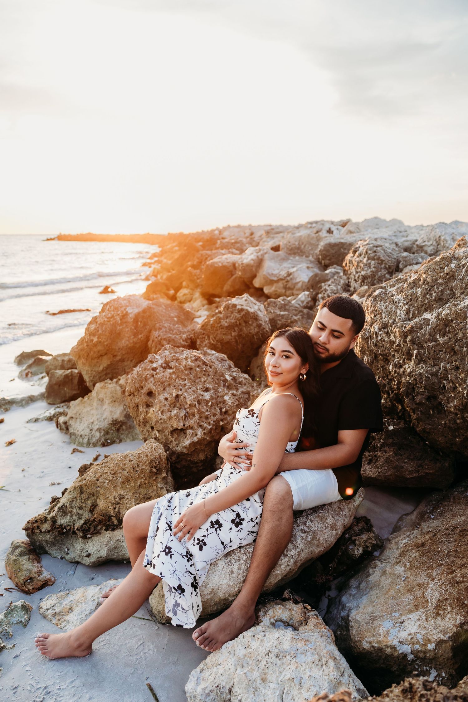 couples, beach