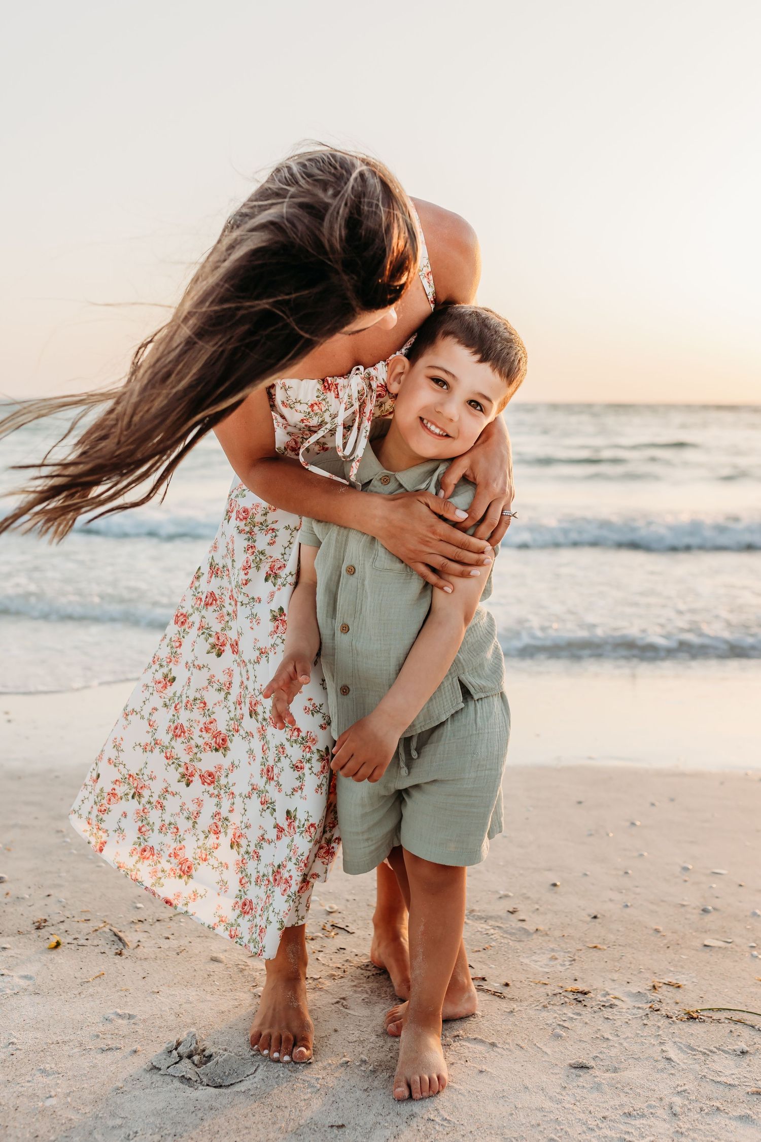 mom and son