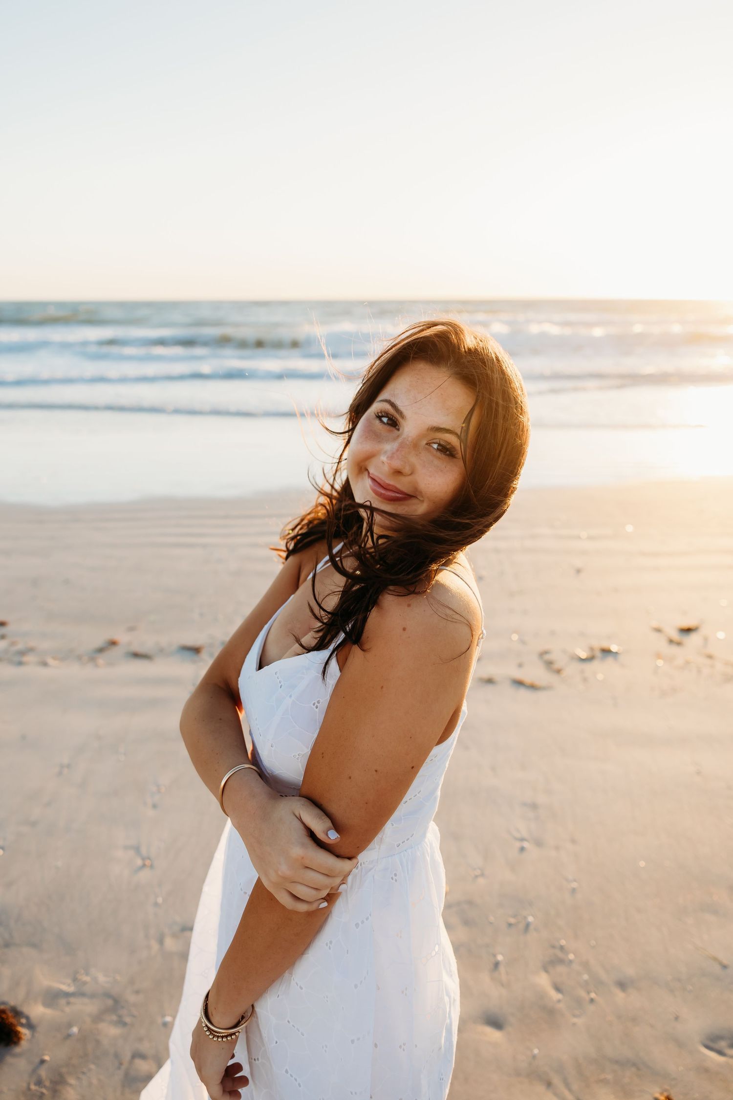 grad session, beach, tampa