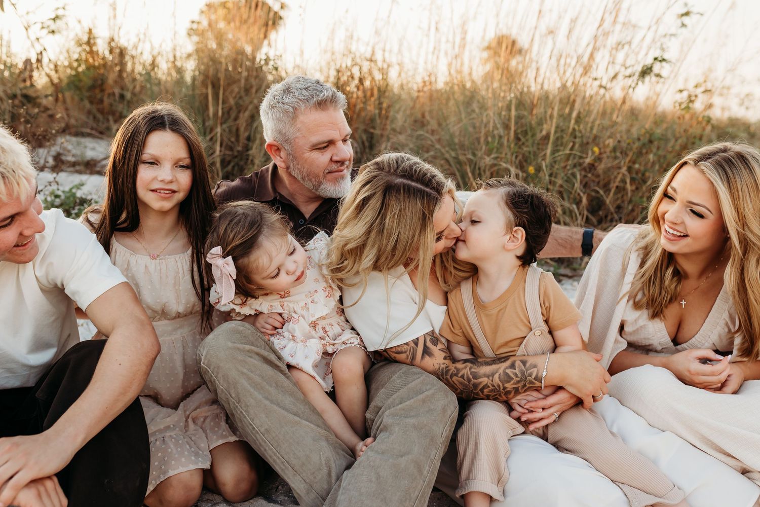 Family beach photoshoot