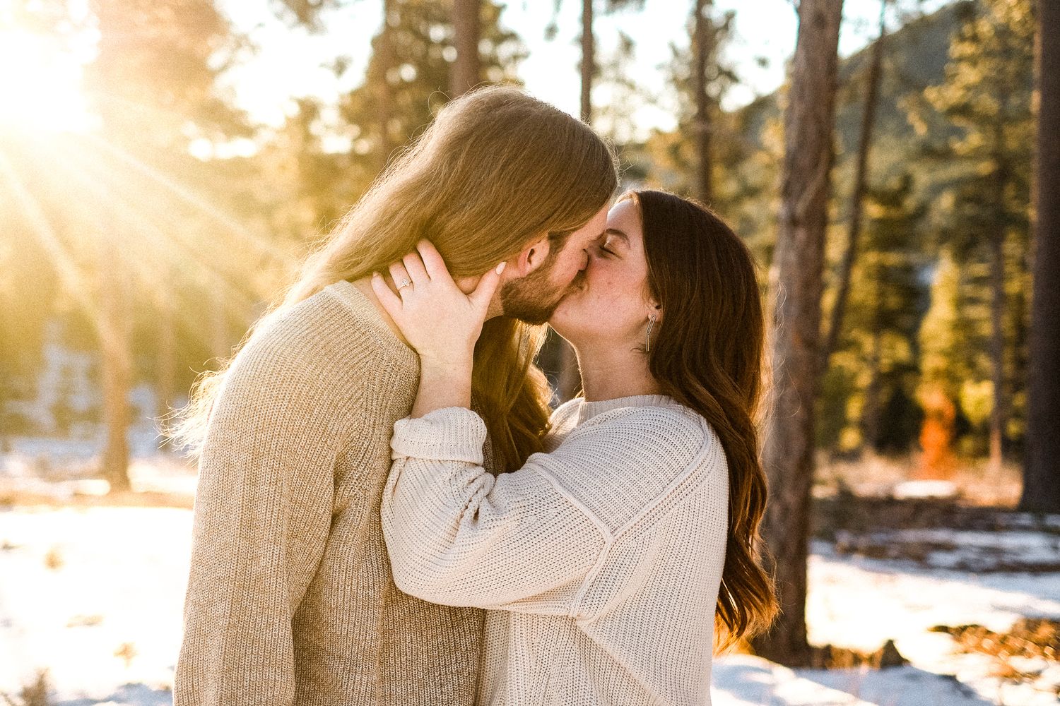 Engagement photography session in the black hills of South Dakota rapid city spearfish wedding photographer Avery Thibault photography