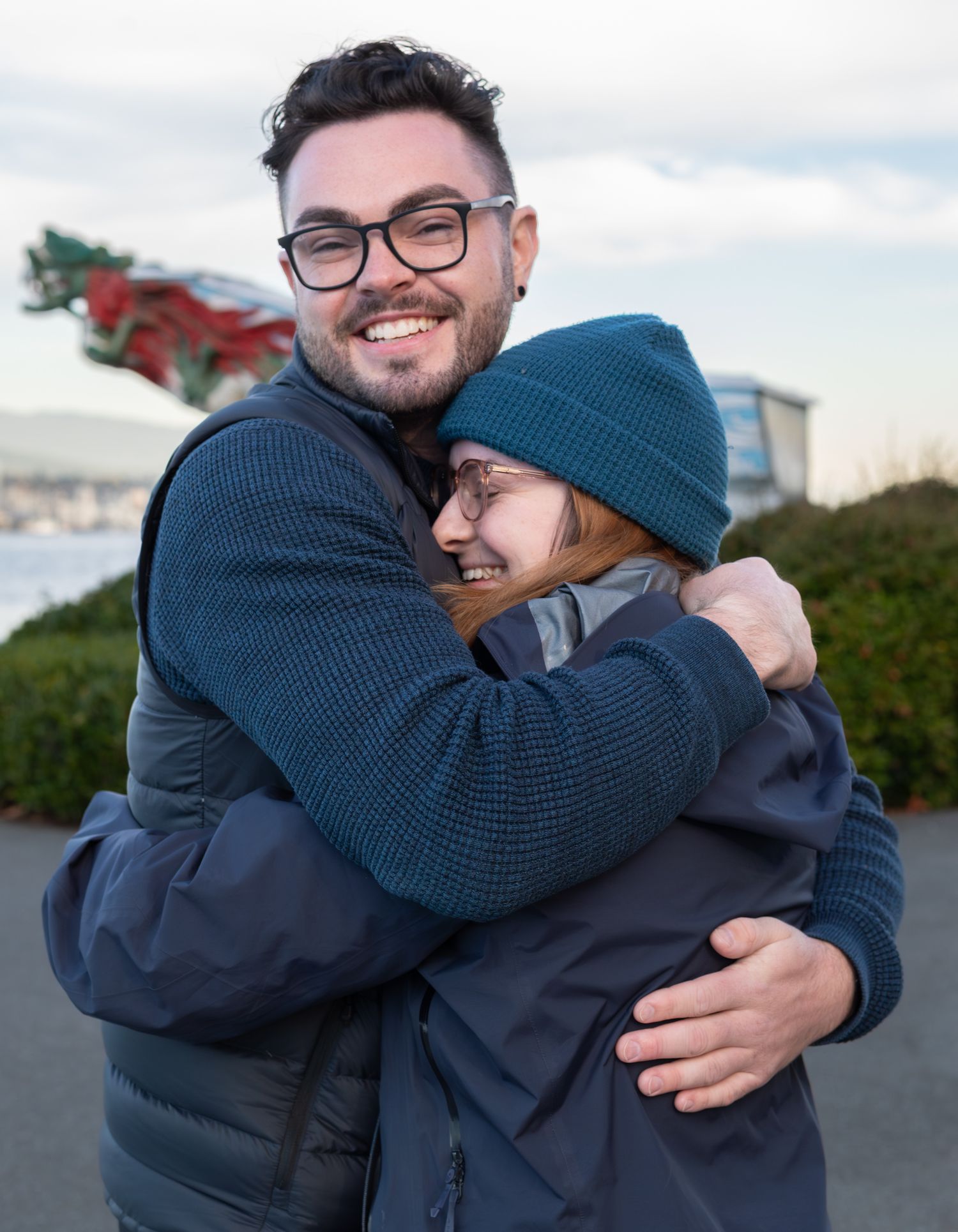 couple hugging