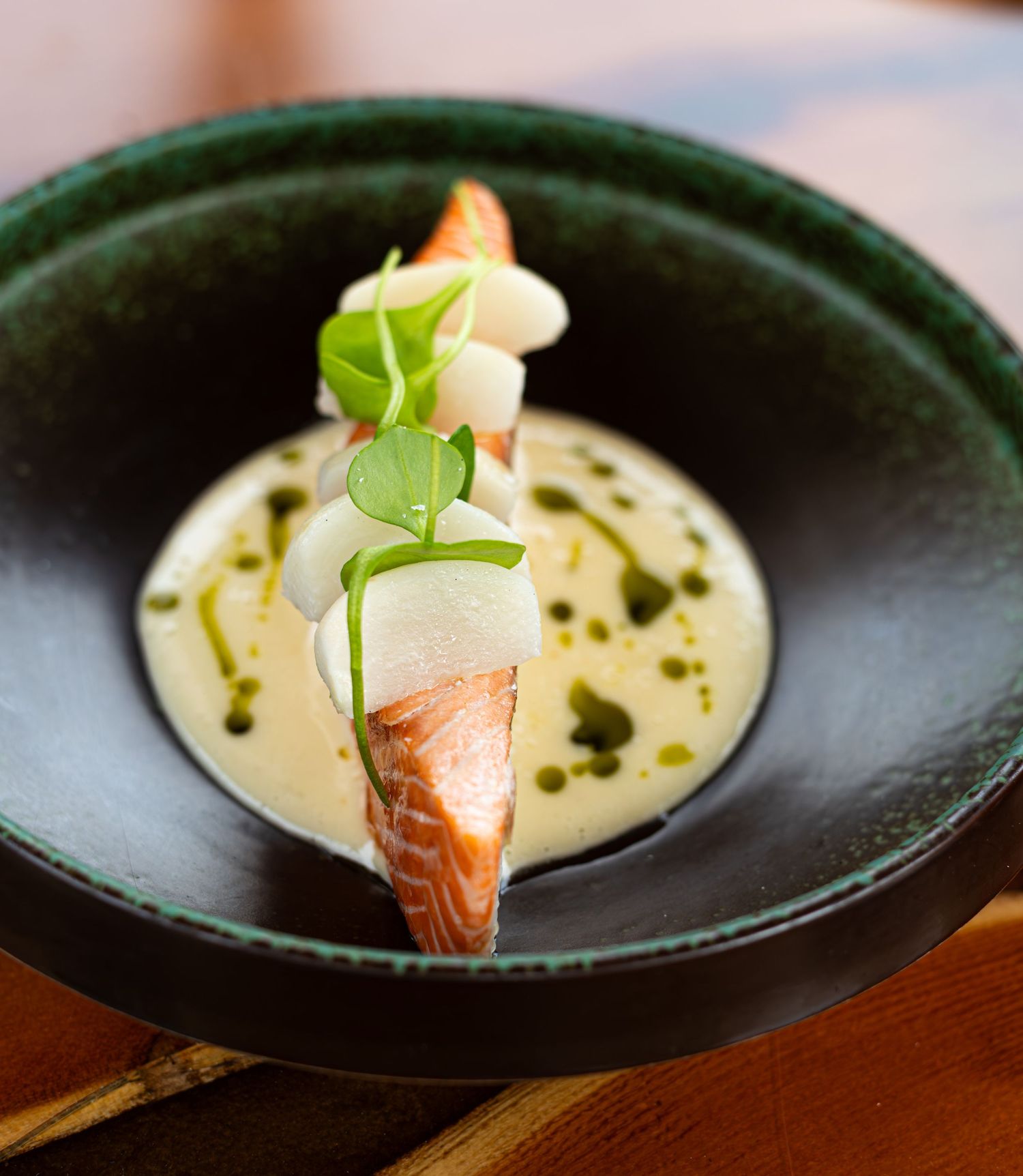 a salmon dish