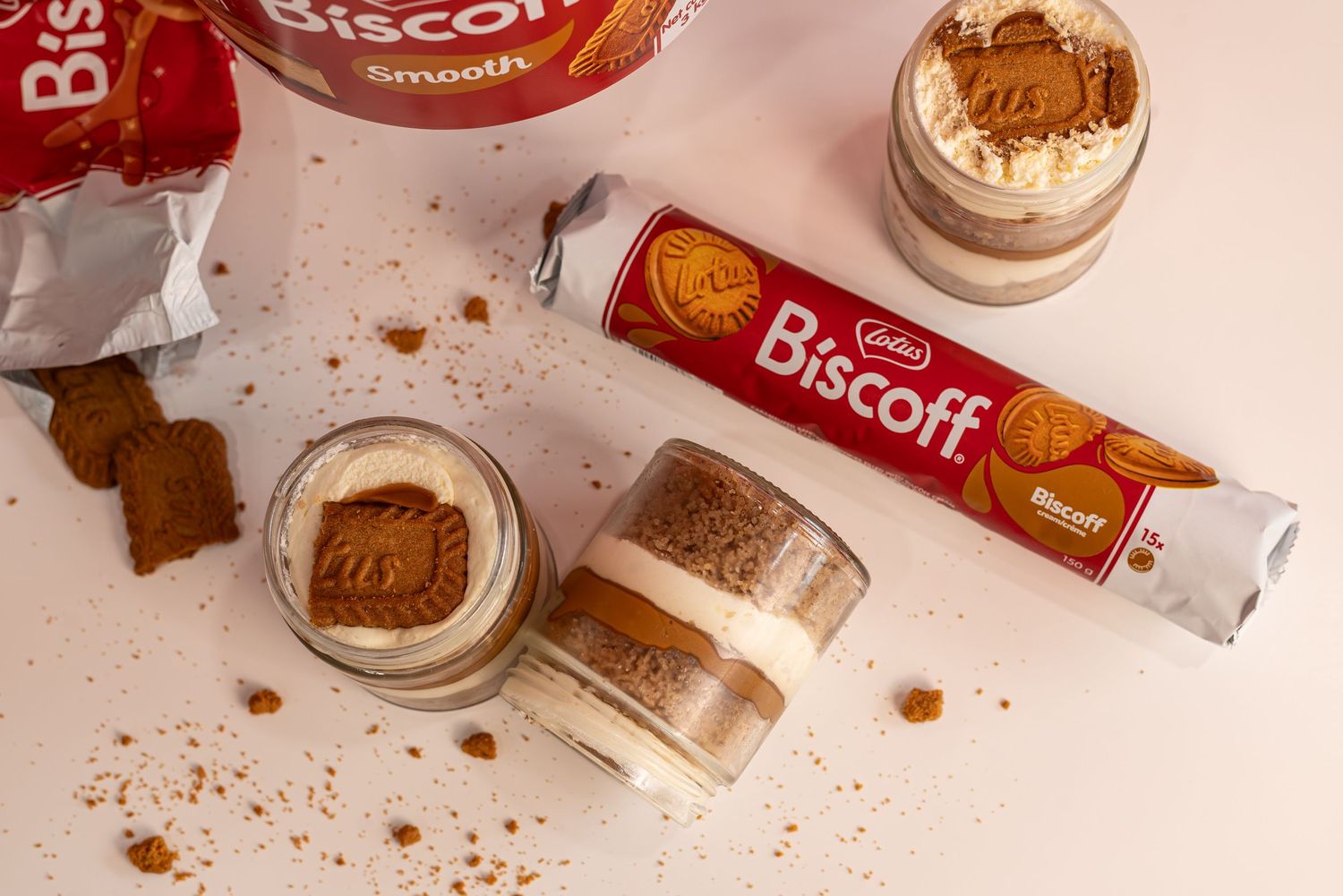 biscoff cake jars
