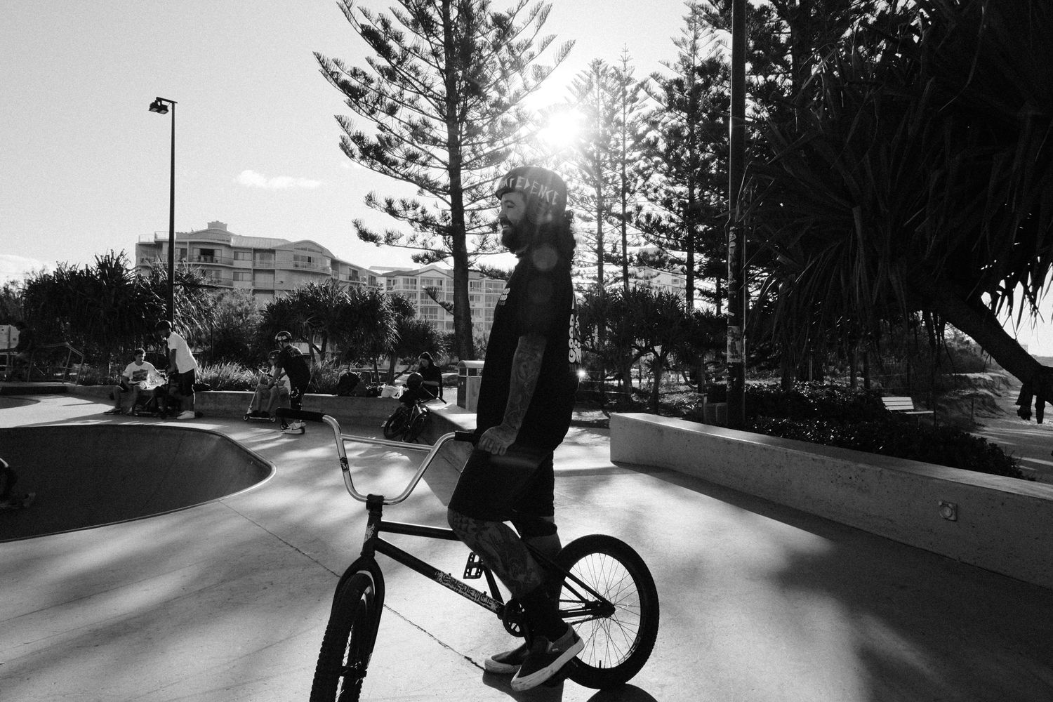 retro, cinematic tones, light and shadow, aesthetic vibes, bmx, minimalist, skate boy, Life in Motion, photography biking