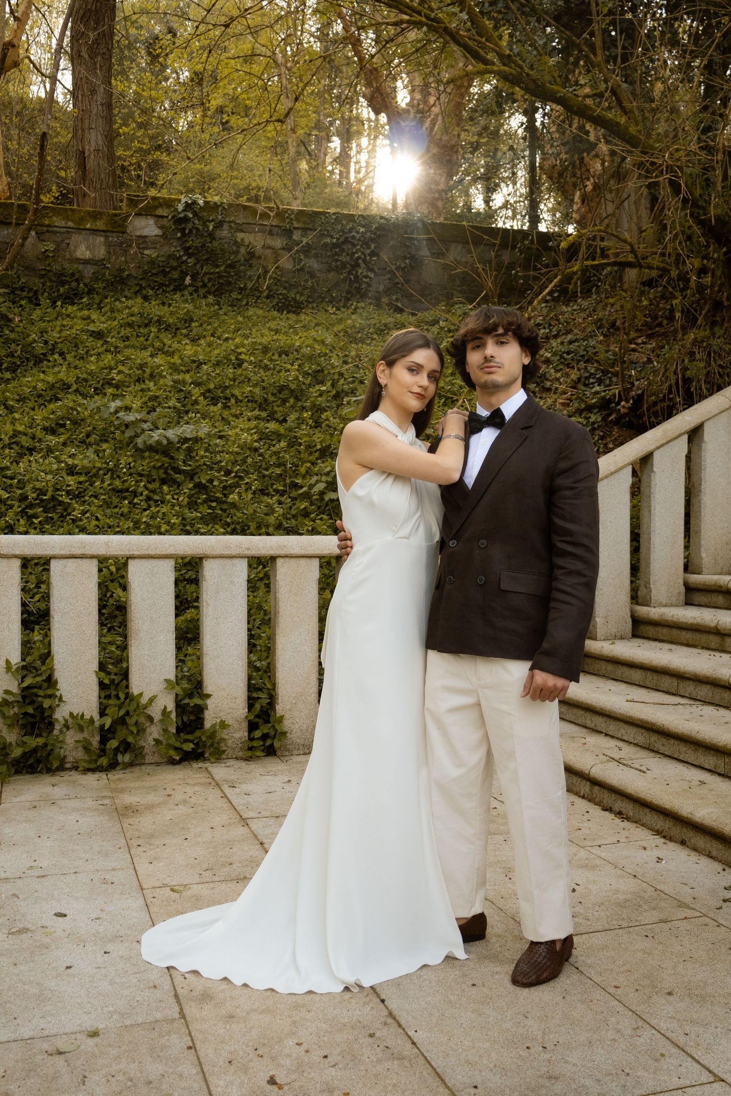 Fotografía pareja, boda religiosa , en A Coruña Galicia, elegante y natural, Nuria Santalla