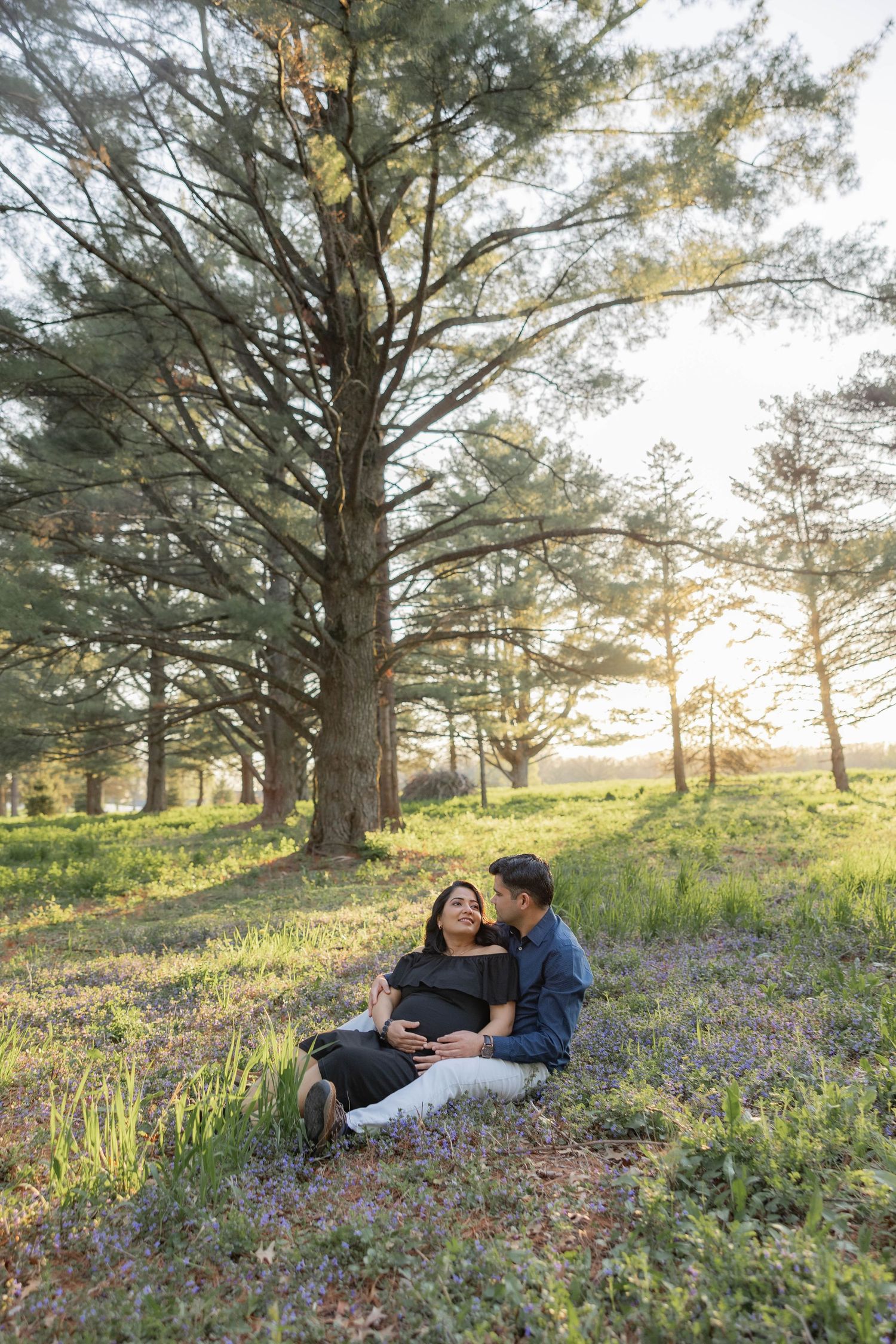 MATERNITY PHOTO IN PARK ST JAMES PARK CHICAGO